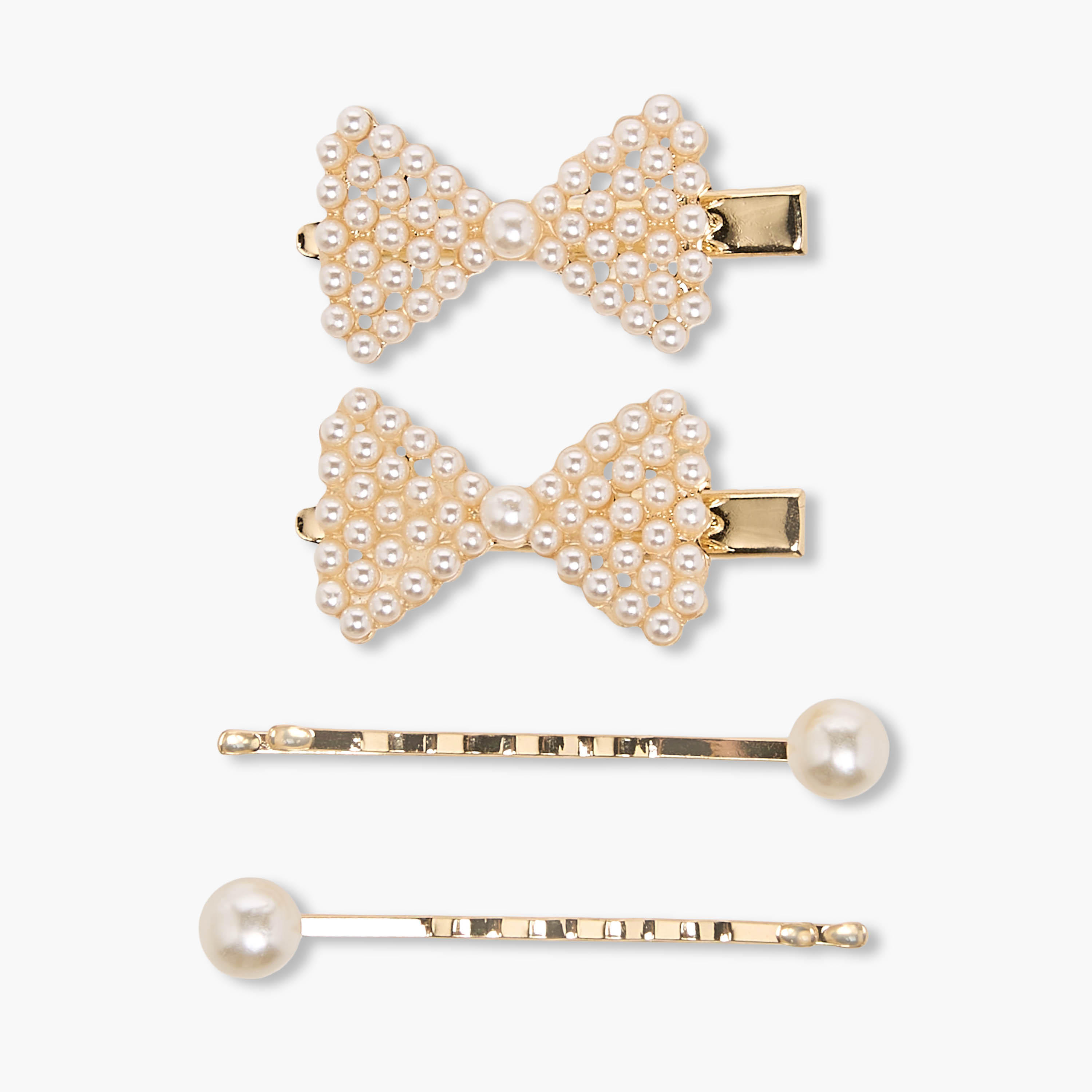 Pack of 4 Flora Bella Hair Clip and Hairpin with Pearl Embellishment-girls-accessories-hairaccessories-image-2