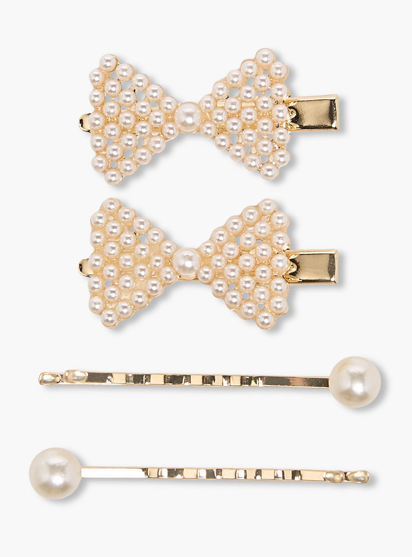 Pack of 4 Flora Bella Hair Clip and Hairpin with Pearl Embellishment-girls-accessories-hairaccessories-image-2