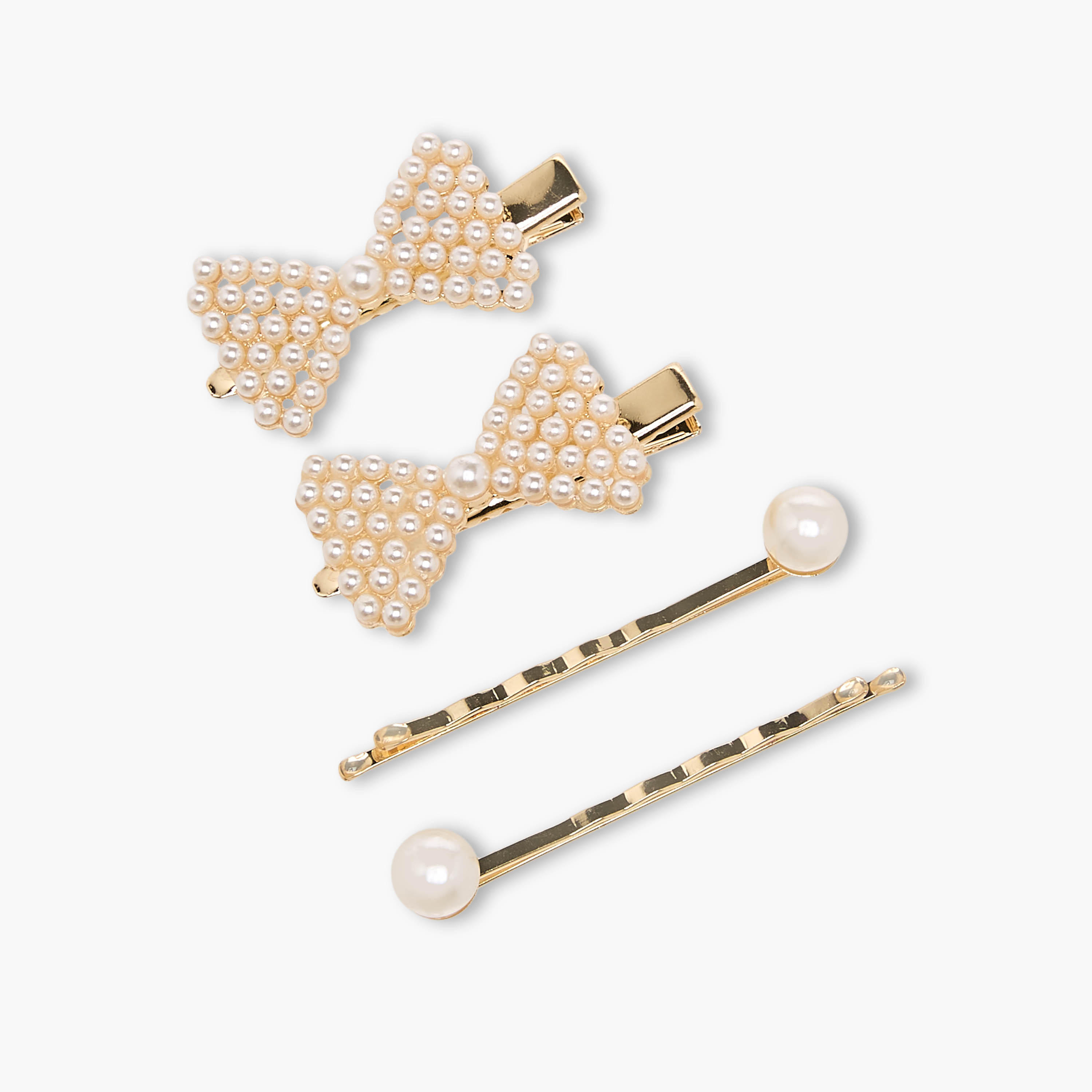 Pack of 4 Flora Bella Hair Clip and Hairpin with Pearl Embellishment-girls-accessories-hairaccessories-image-3