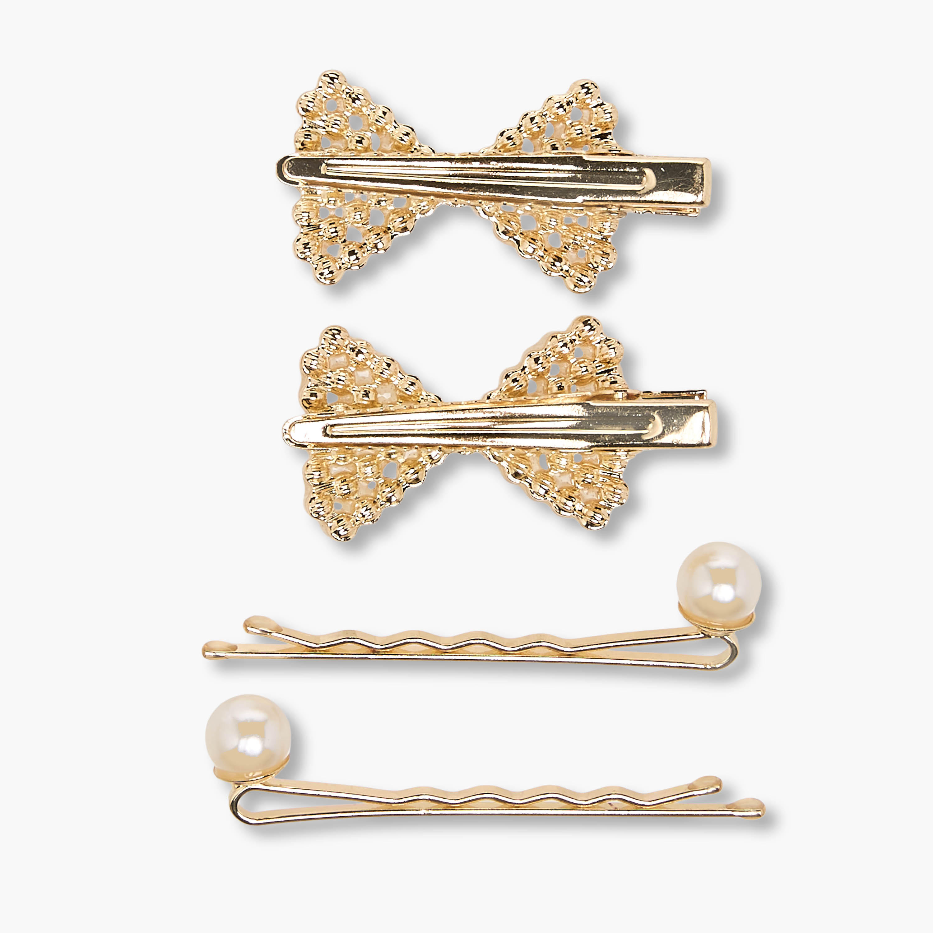 Pack of 4 Flora Bella Hair Clip and Hairpin with Pearl Embellishment-girls-accessories-hairaccessories-image-4