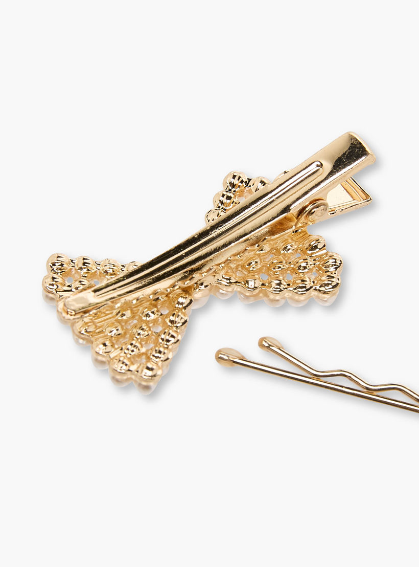 Pack of 4 Flora Bella Hair Clip and Hairpin with Pearl Embellishment-girls-accessories-hairaccessories-image-6