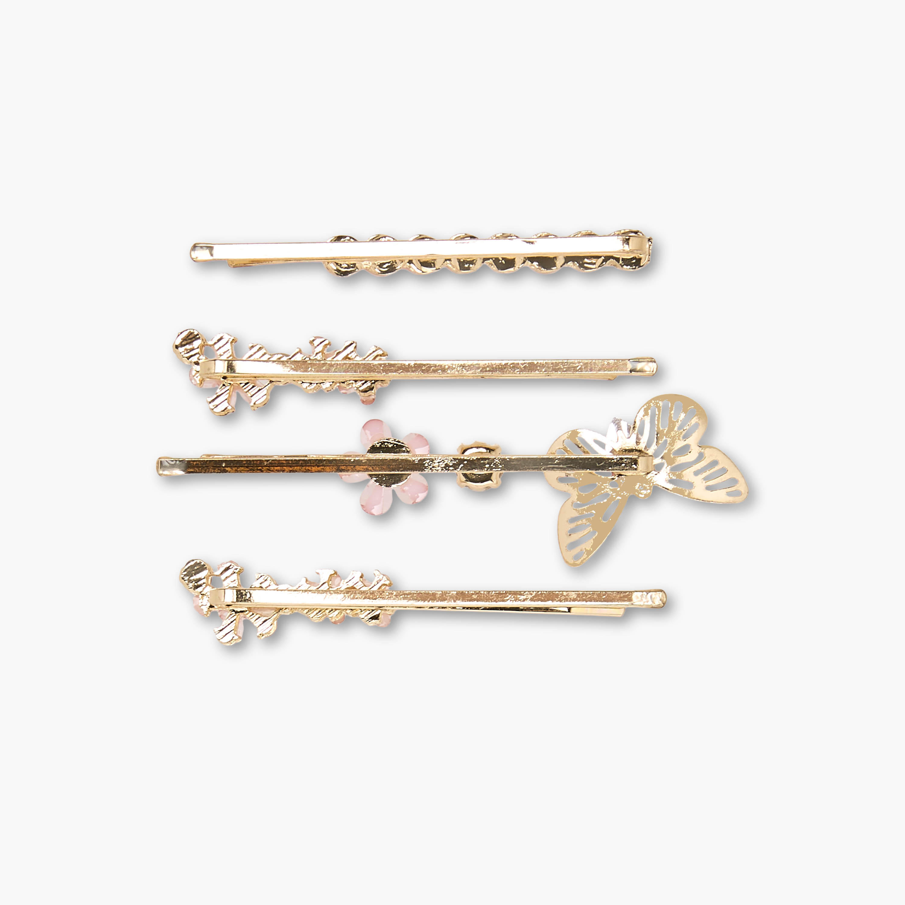 Pack of 4 Flora Bella Hairpin with Studded Design-girls-accessories-hairaccessories-image-4