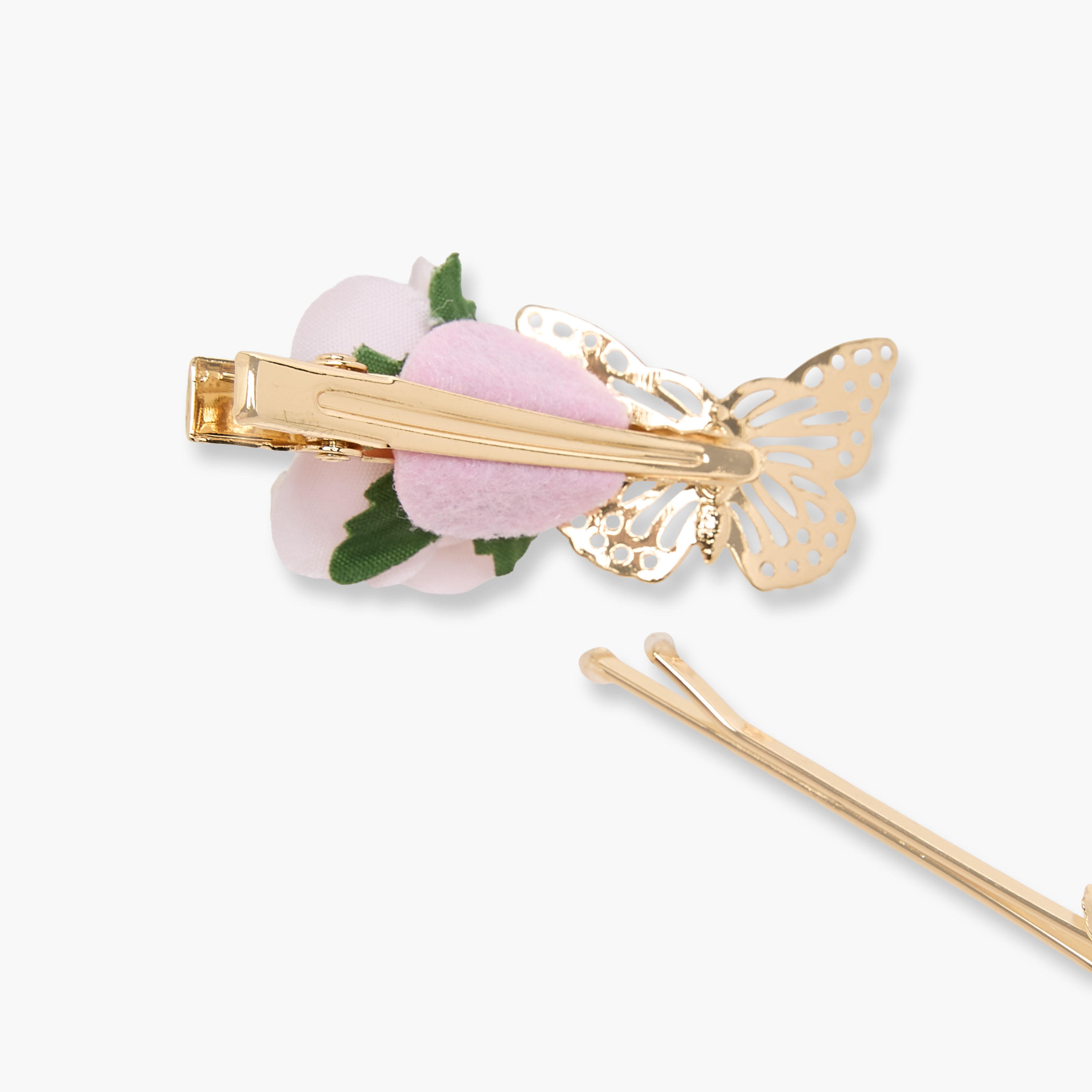 Pack of 4 Flora Bella Hair Clip and Hairpin with Floral Butterfly Accent-girls-accessories-hairaccessories-image-5