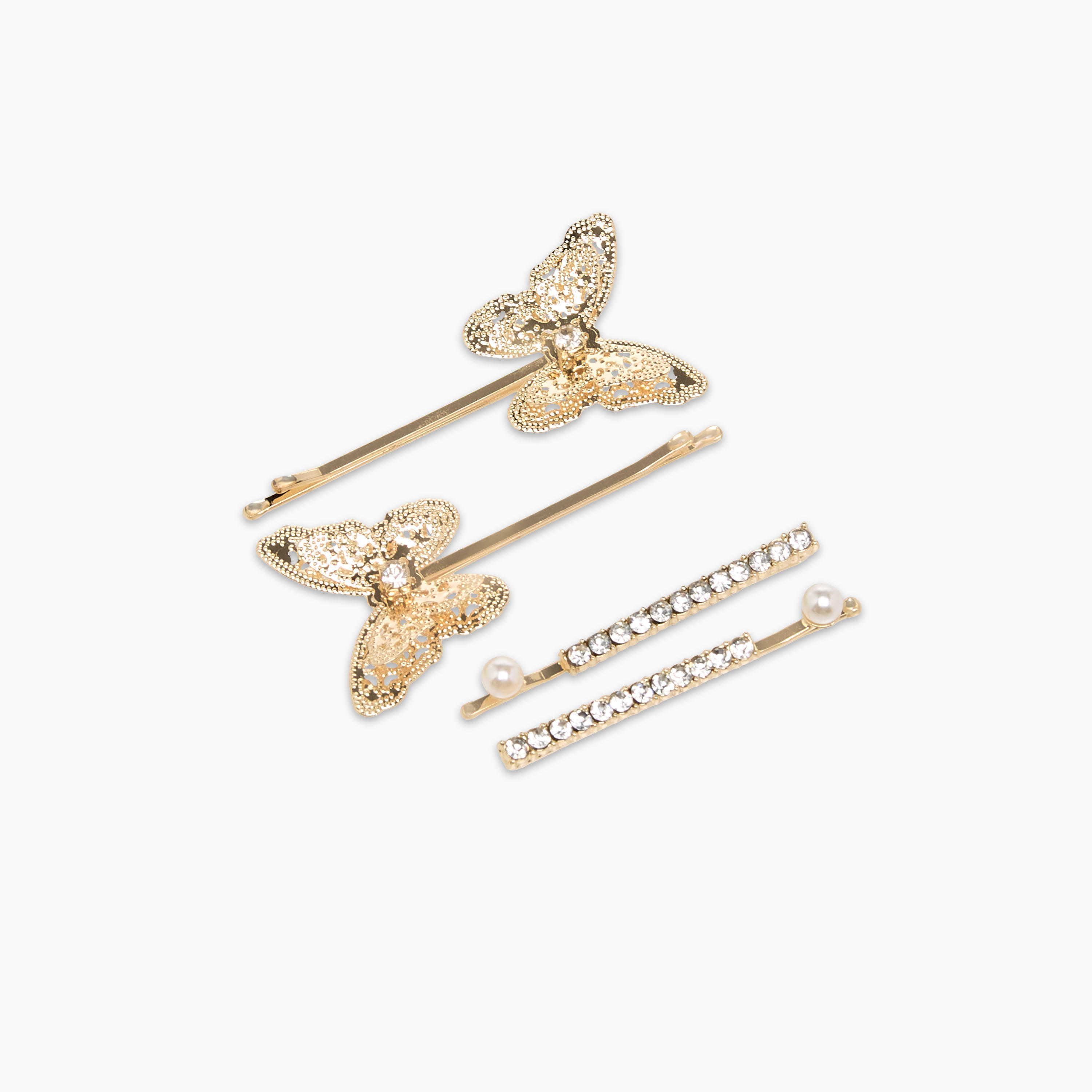Pack of 4 Flora Bella Hairpin with Embellished Detail-girls-accessories-hairaccessories-image-2