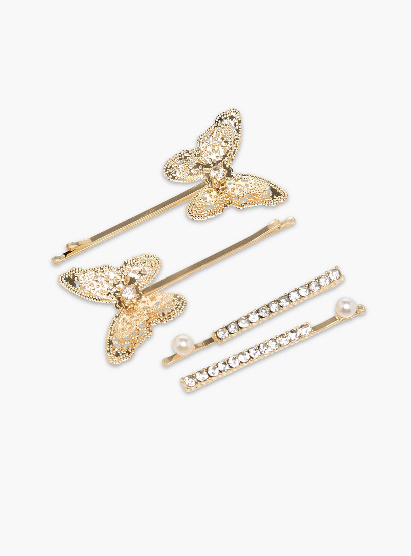 Pack of 4 Flora Bella Hairpin with Embellished Detail-girls-accessories-hairaccessories-image-2