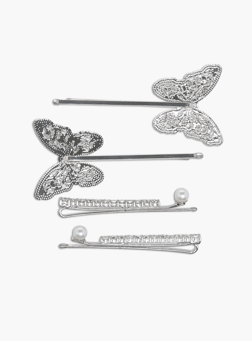 Pack of 4 Flora Bella Hairpin with Embellished Detail-girls-accessories-hairaccessories-image-3