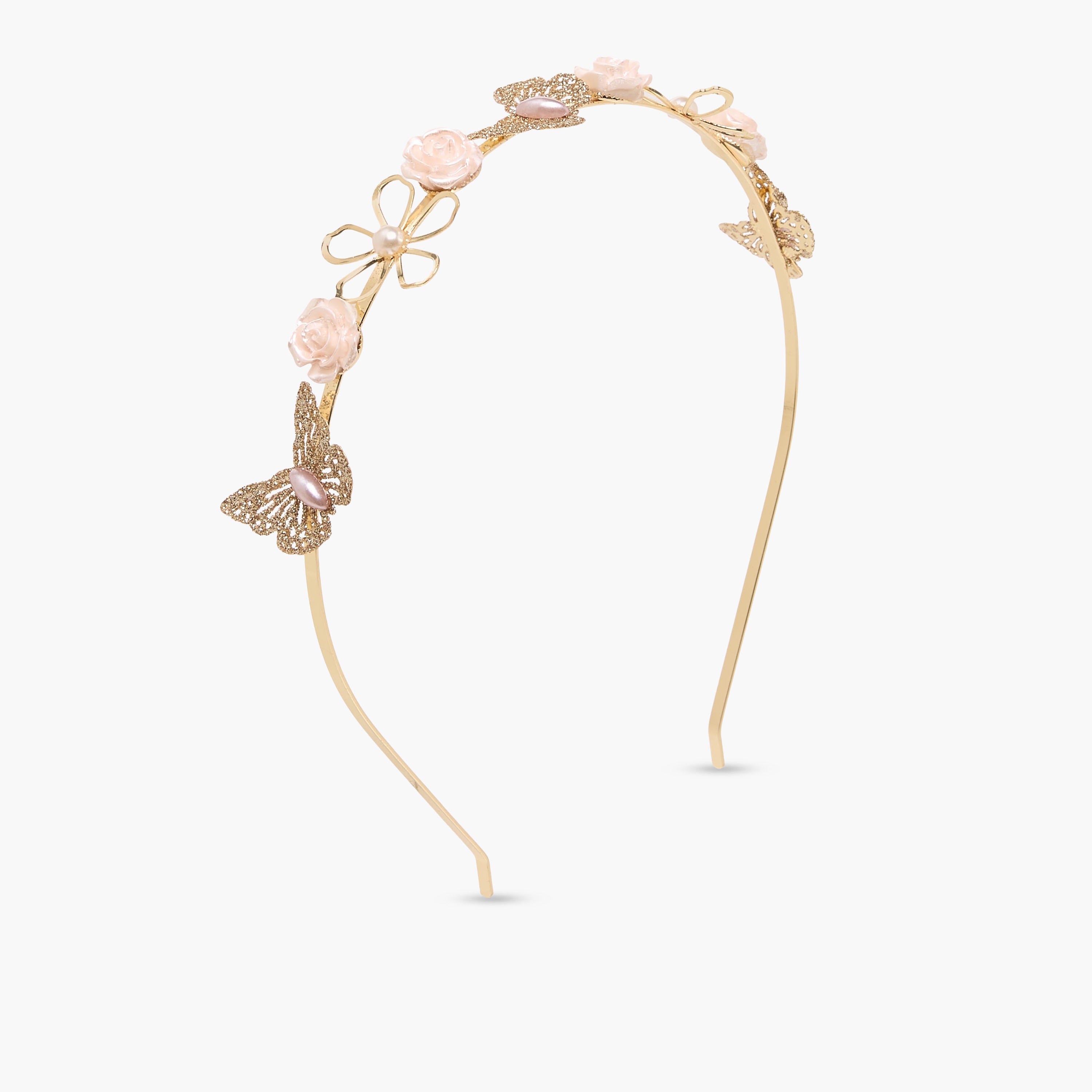 Pack of 4 Flora Bella Hairband and Hair Clip with Embellished Detail-girls-accessories-hairaccessories-image-2