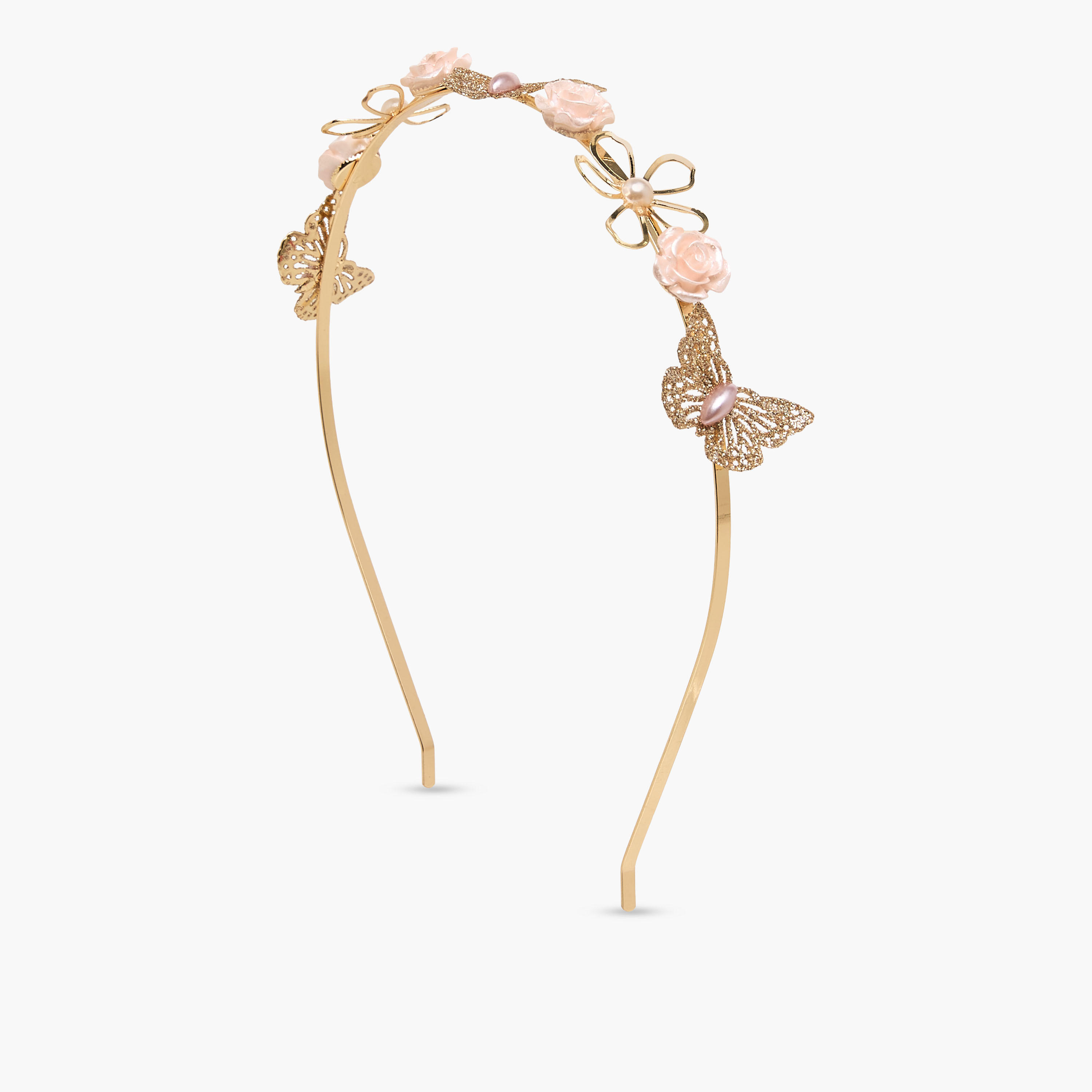 Pack of 4 Flora Bella Hairband and Hair Clip with Embellished Detail-girls-accessories-hairaccessories-image-3