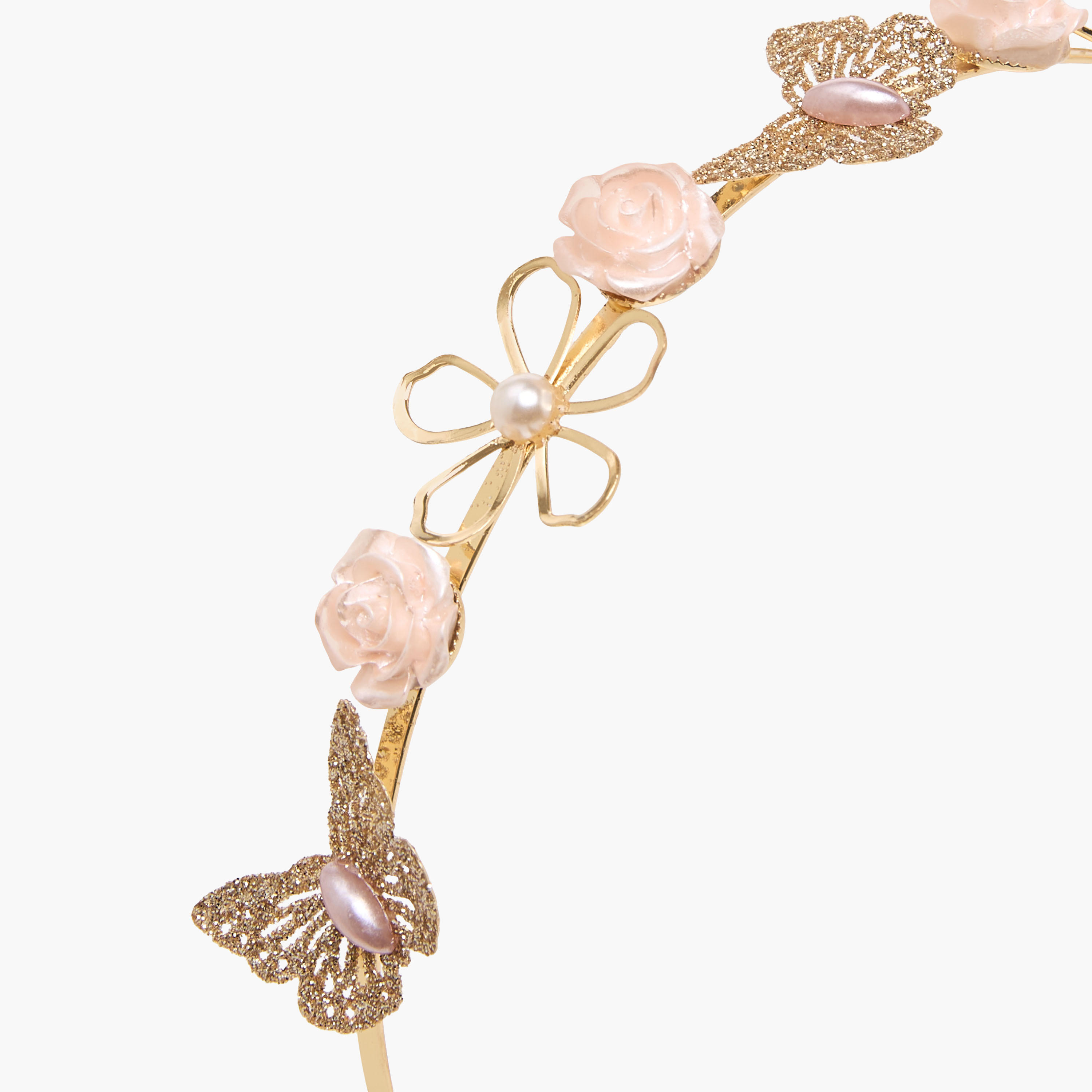 Pack of 4 Flora Bella Hairband and Hair Clip with Embellished Detail-girls-accessories-hairaccessories-image-4
