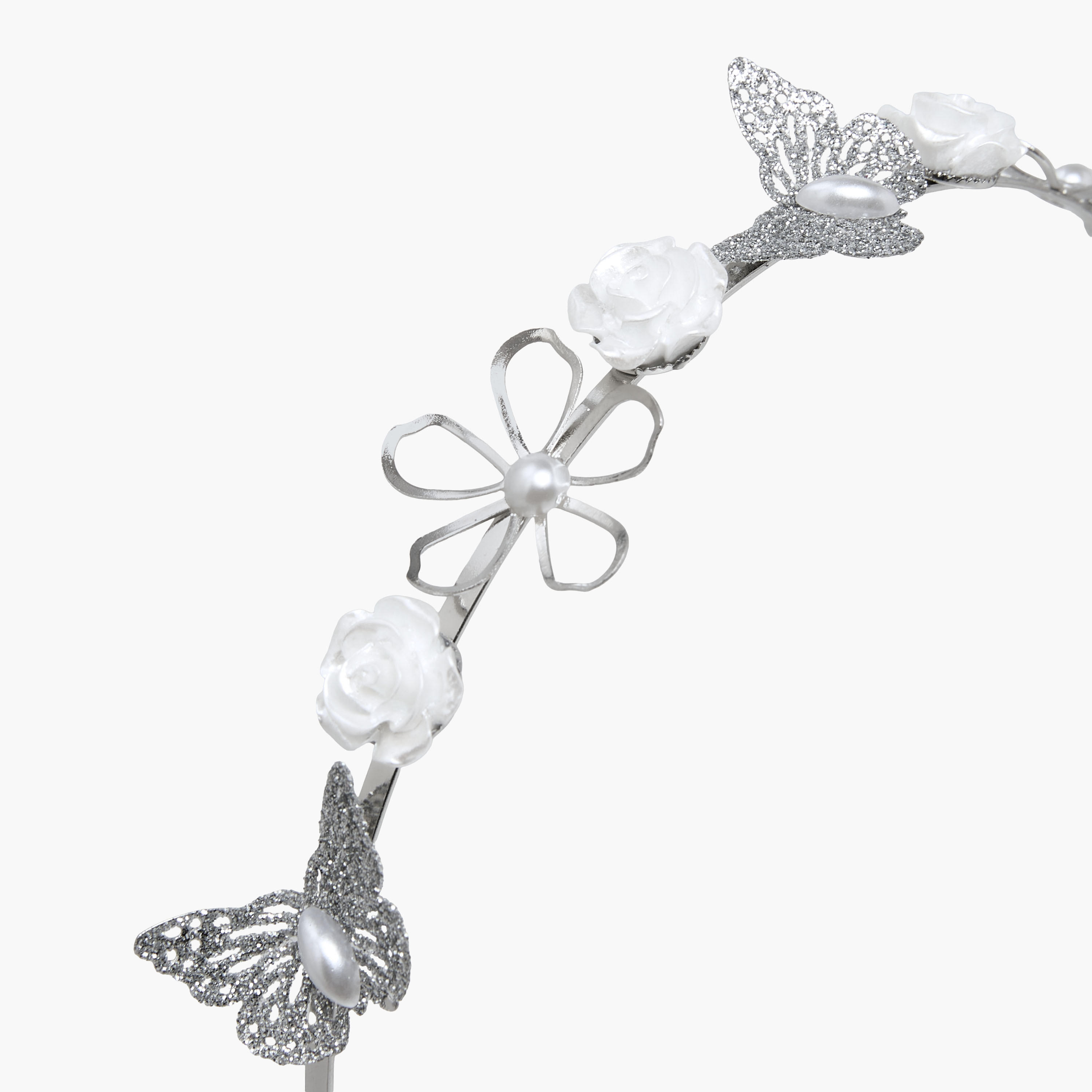 Pack of 4 Flora Bella Hairband and Hair Clip with Embellished Detail-girls-accessories-hairaccessories-image-4