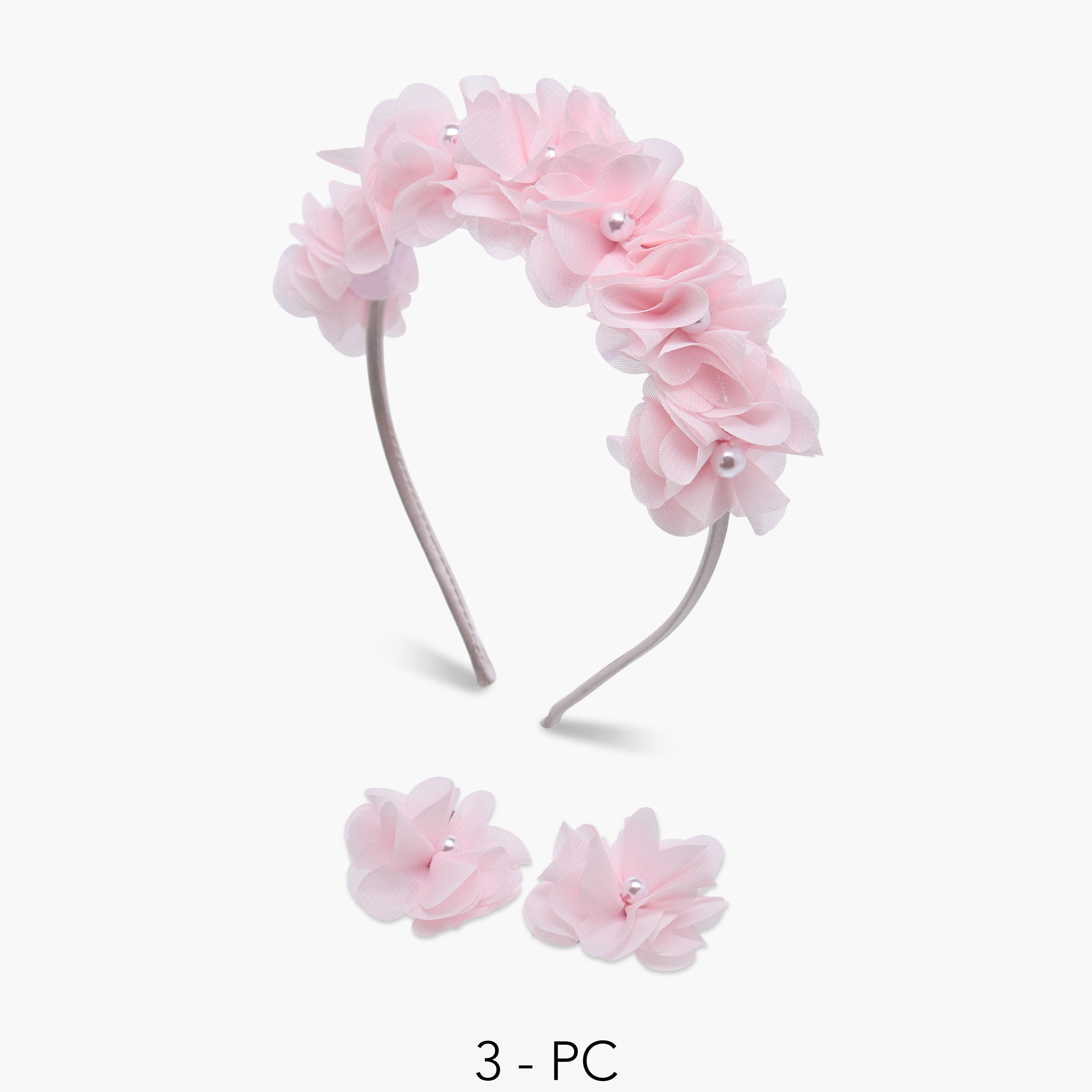 Set of 3 Flora Bella Hairband with Hair Clip-girls-accessories-hairaccessories-image-1