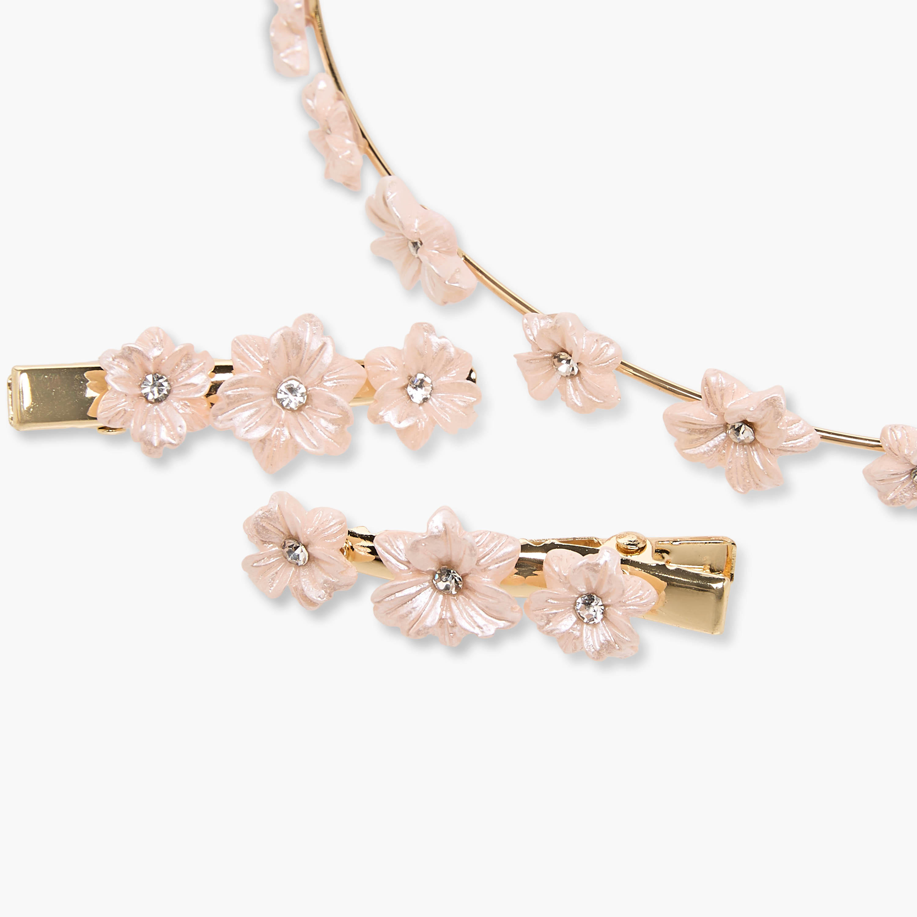 Pack of 3 Flora Bella Hairband and Hair Clip with Floral Embellishment-girls-accessories-hairaccessories-image-6