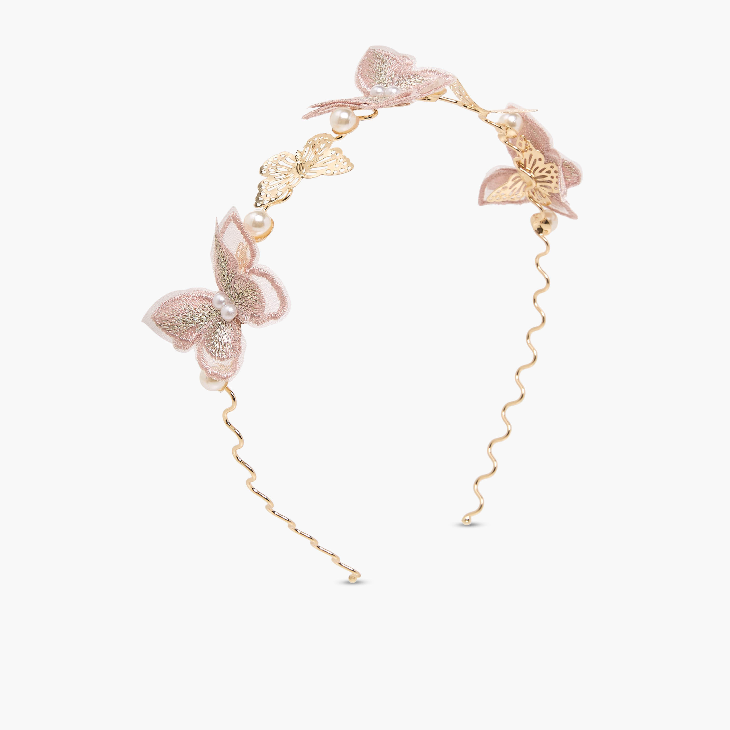 Pack of 3 Flora Bella Hairband and Hair Clip with Butterfly Embellishment-girls-accessories-hairaccessories-image-2