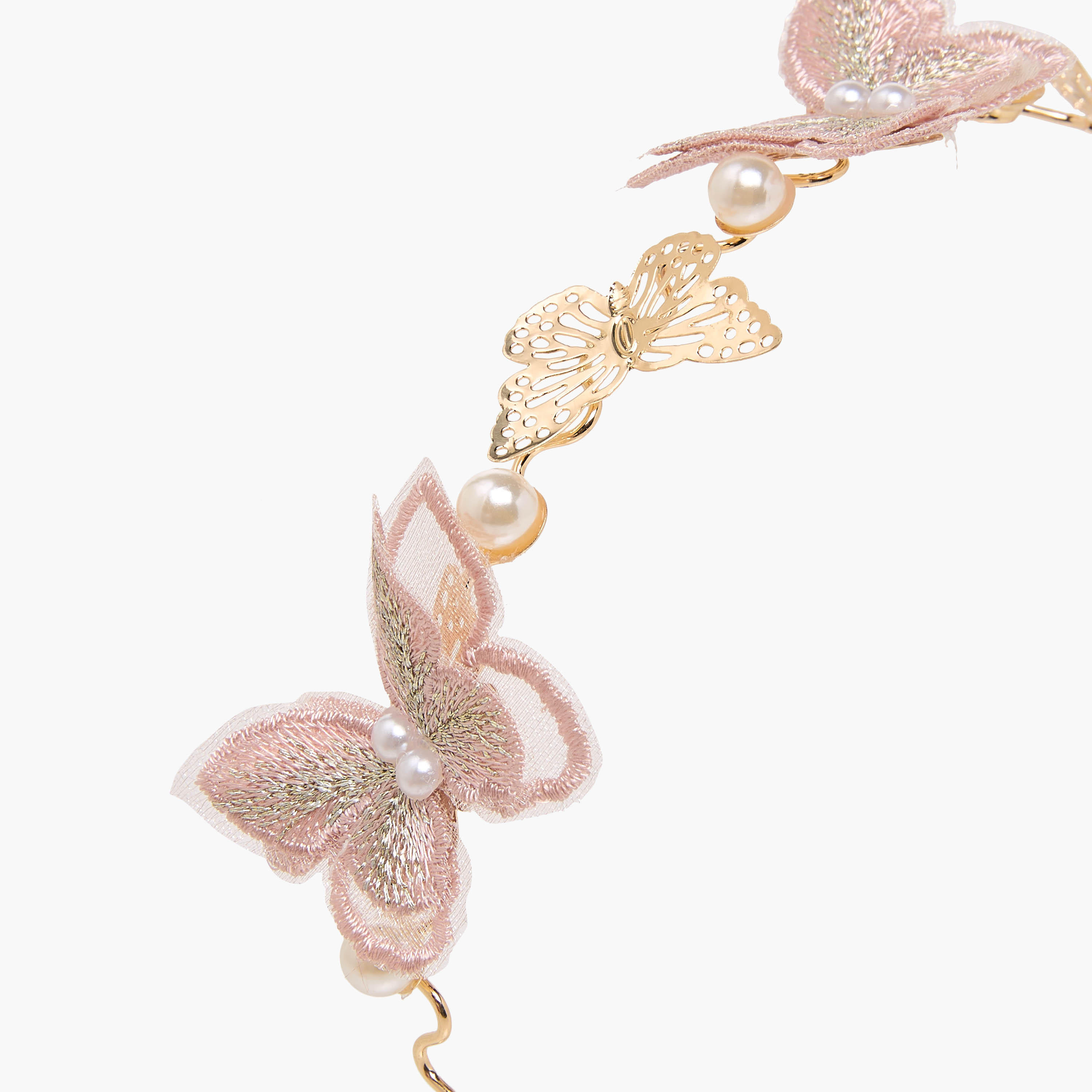 Pack of 3 Flora Bella Hairband and Hair Clip with Butterfly Embellishment-girls-accessories-hairaccessories-image-4