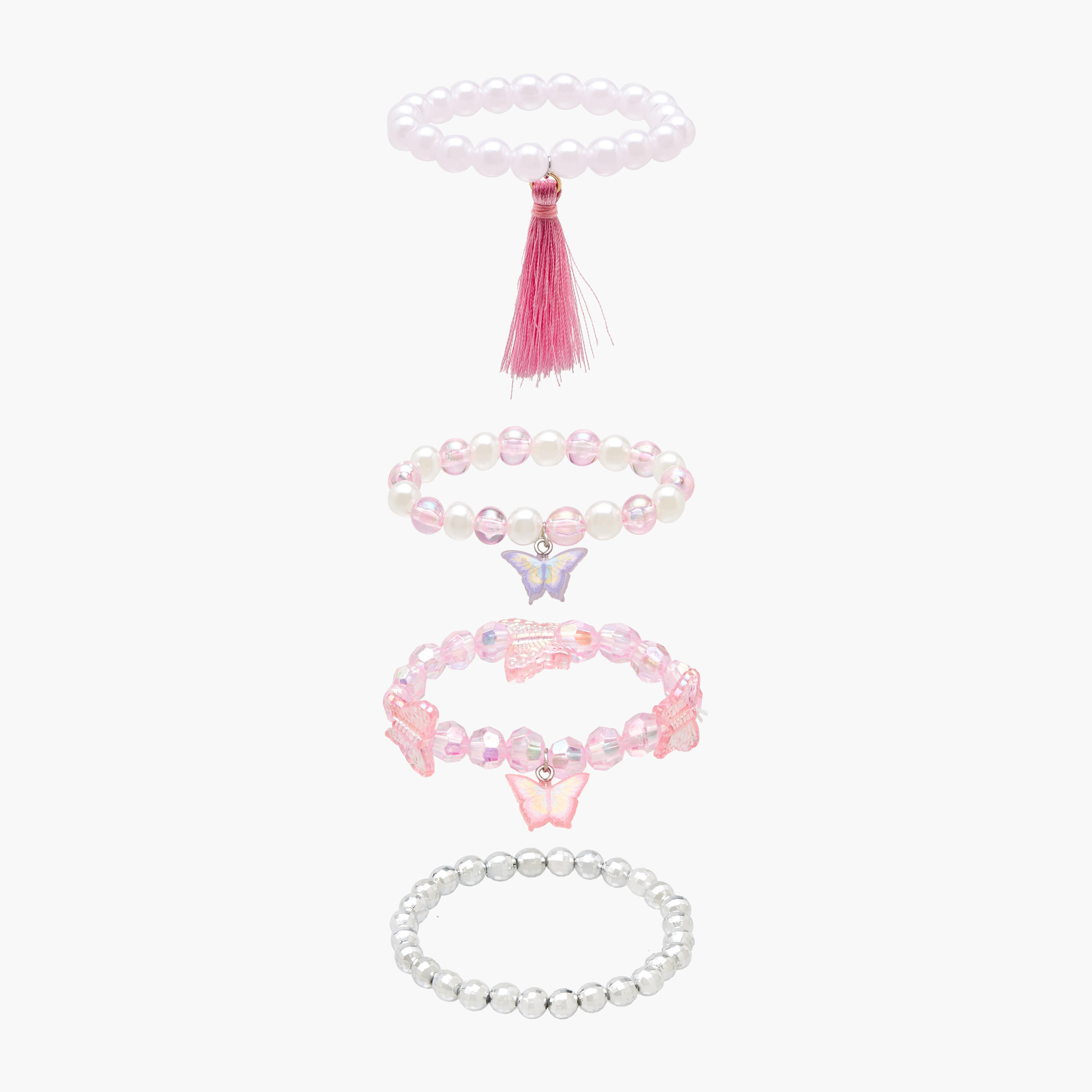 Flora Bella Bracelet with Embellishment - Set of 4-girls-accessories-jewellery-image-1