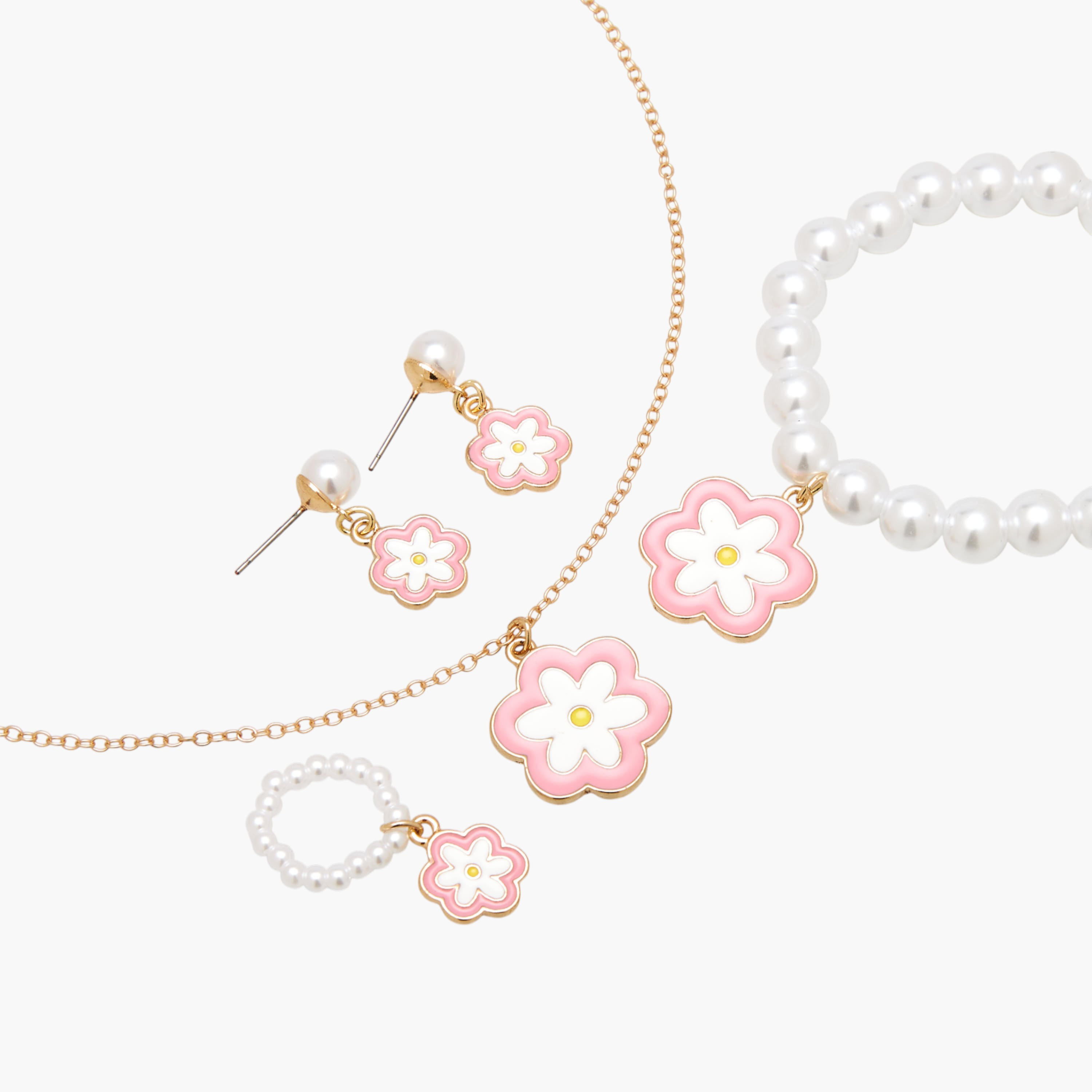 Flora Bella Jewellery Set with Floral Charm-girls-accessories-jewellery-image-5