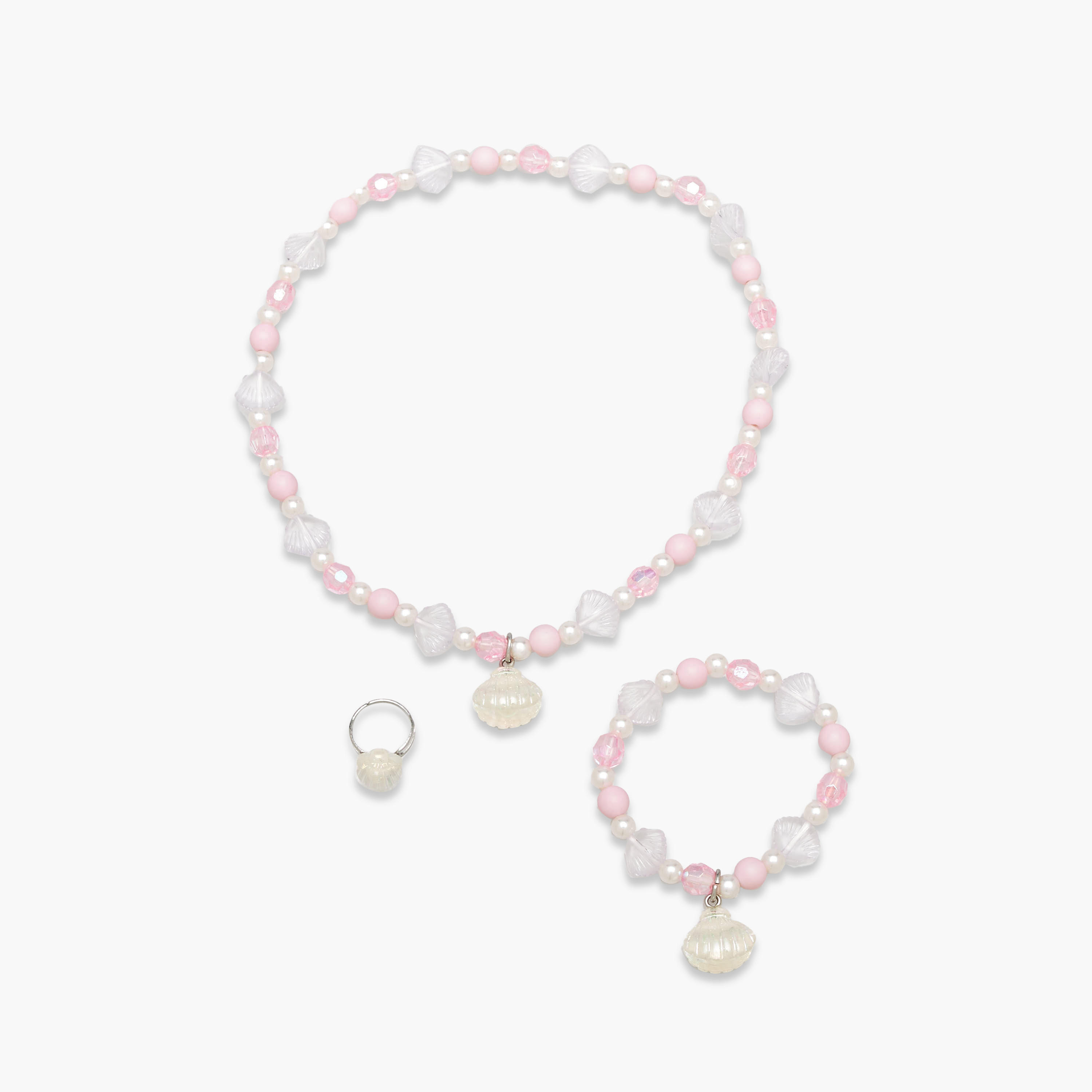 Floral Bella Jewellery Set with Seashell Charm-girls-accessories-jewellery-image-1