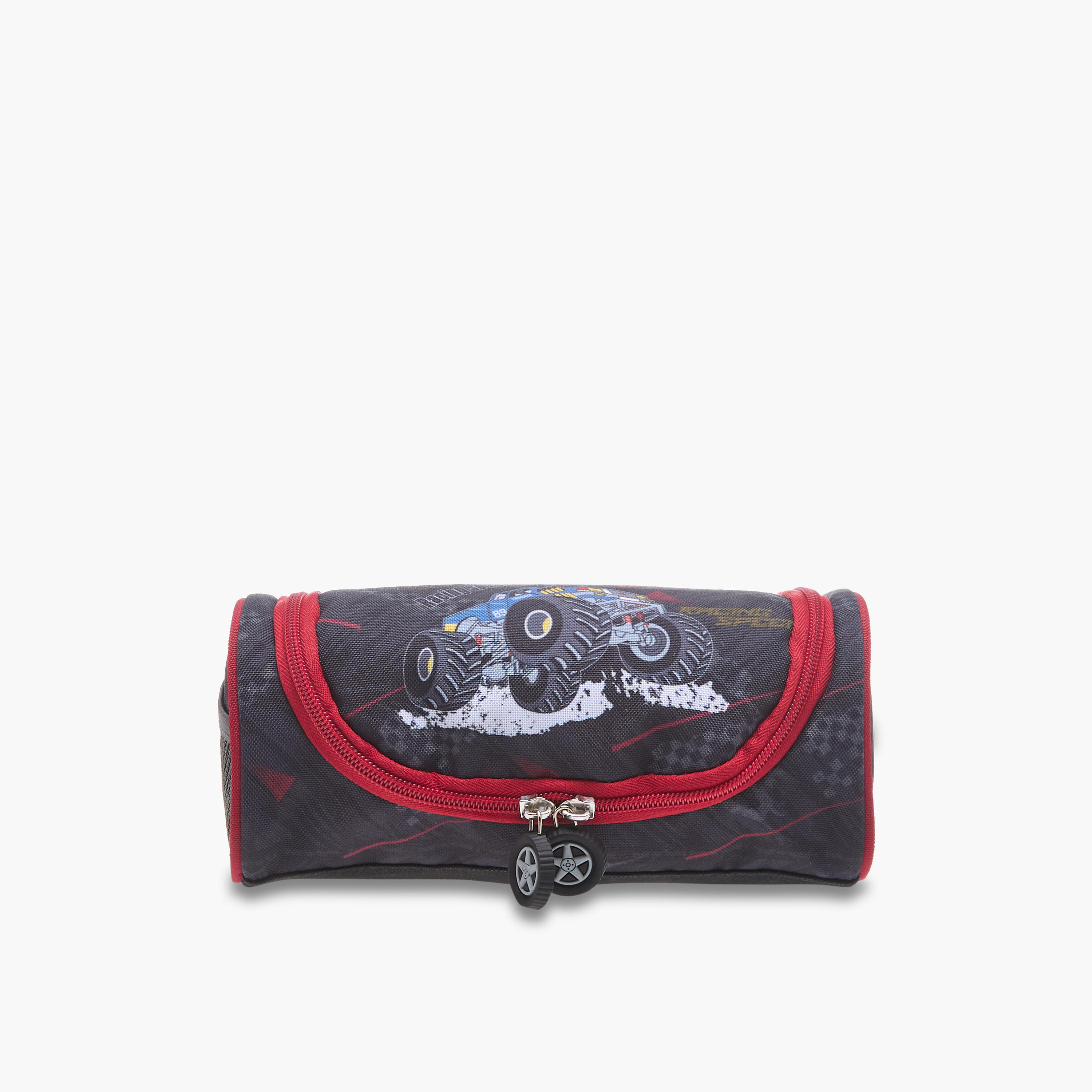 LBL by Shoexpress Graphic Print Pencil Pouch with Zip Closure-school-stationery-pencilcases-image-1