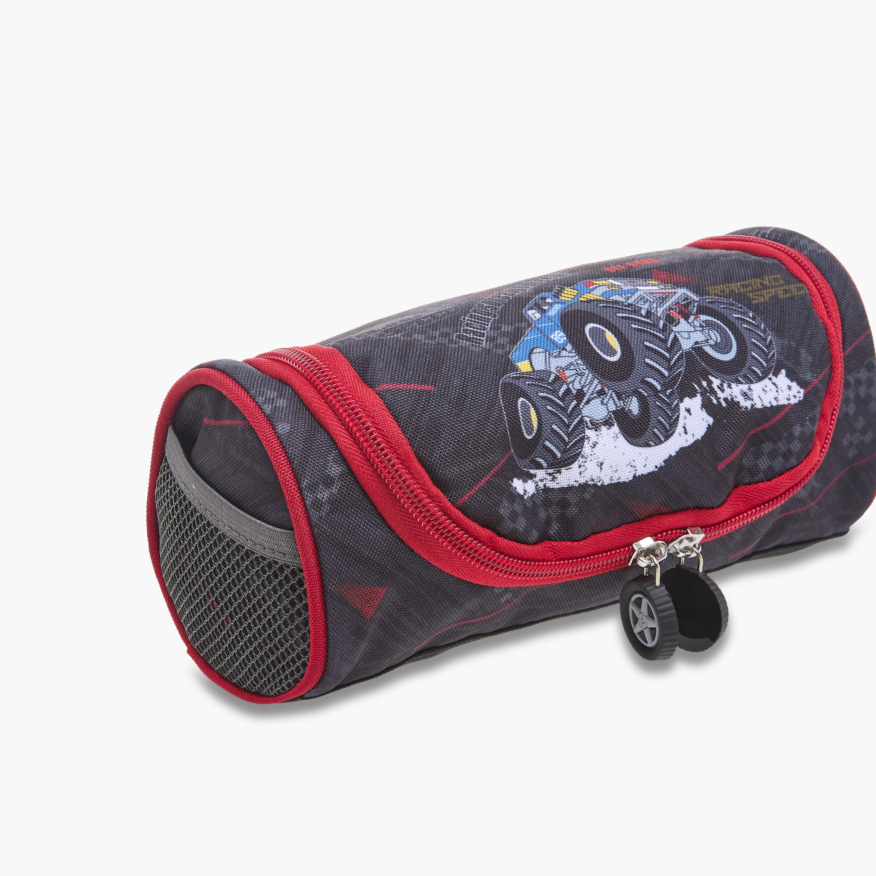 LBL by Shoexpress Graphic Print Pencil Pouch with Zip Closure-school-stationery-pencilcases-image-4