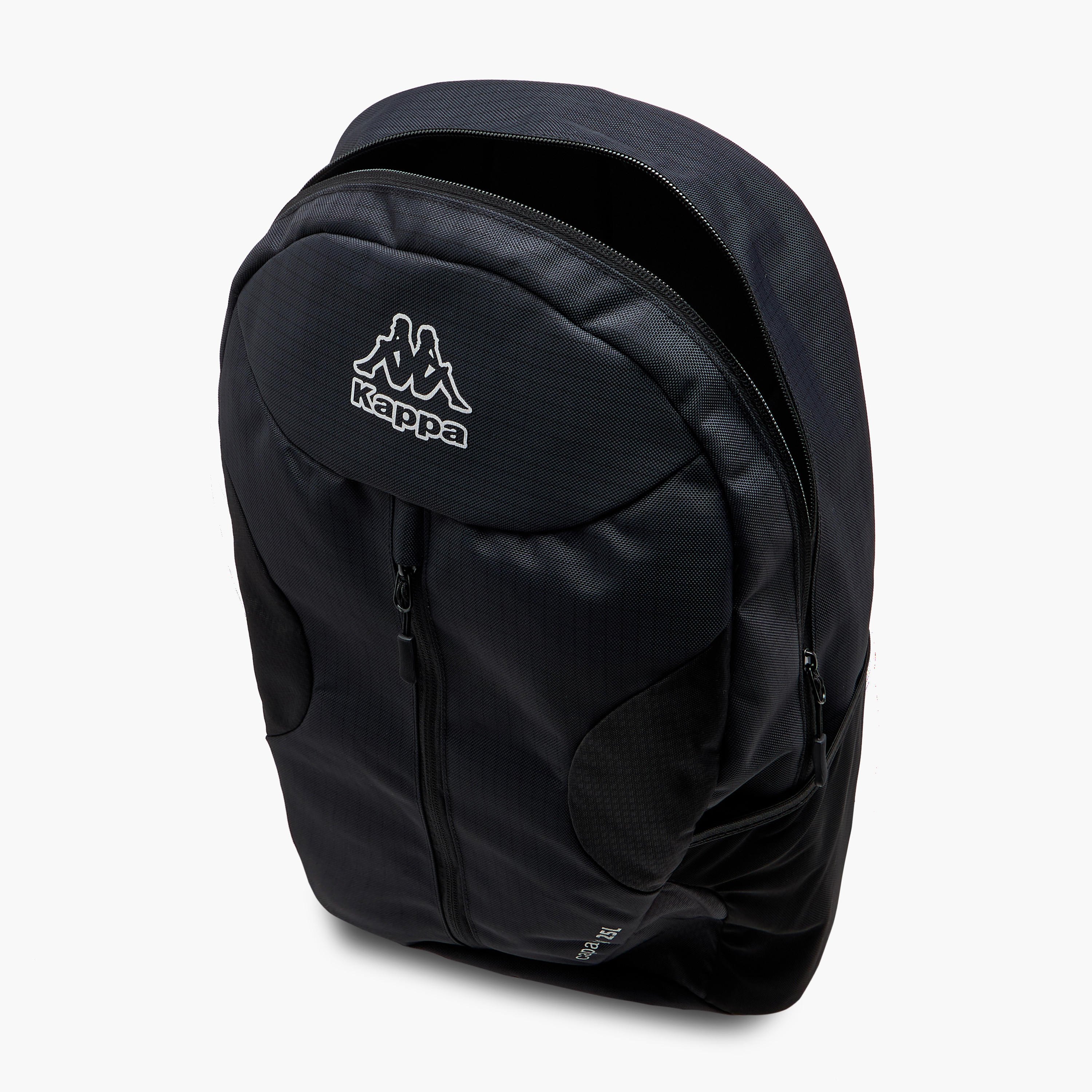 Kappa Logo Print Backpack with Adjustable Straps and Zip Closure - 16x27x46 cm-men-bags-image-8