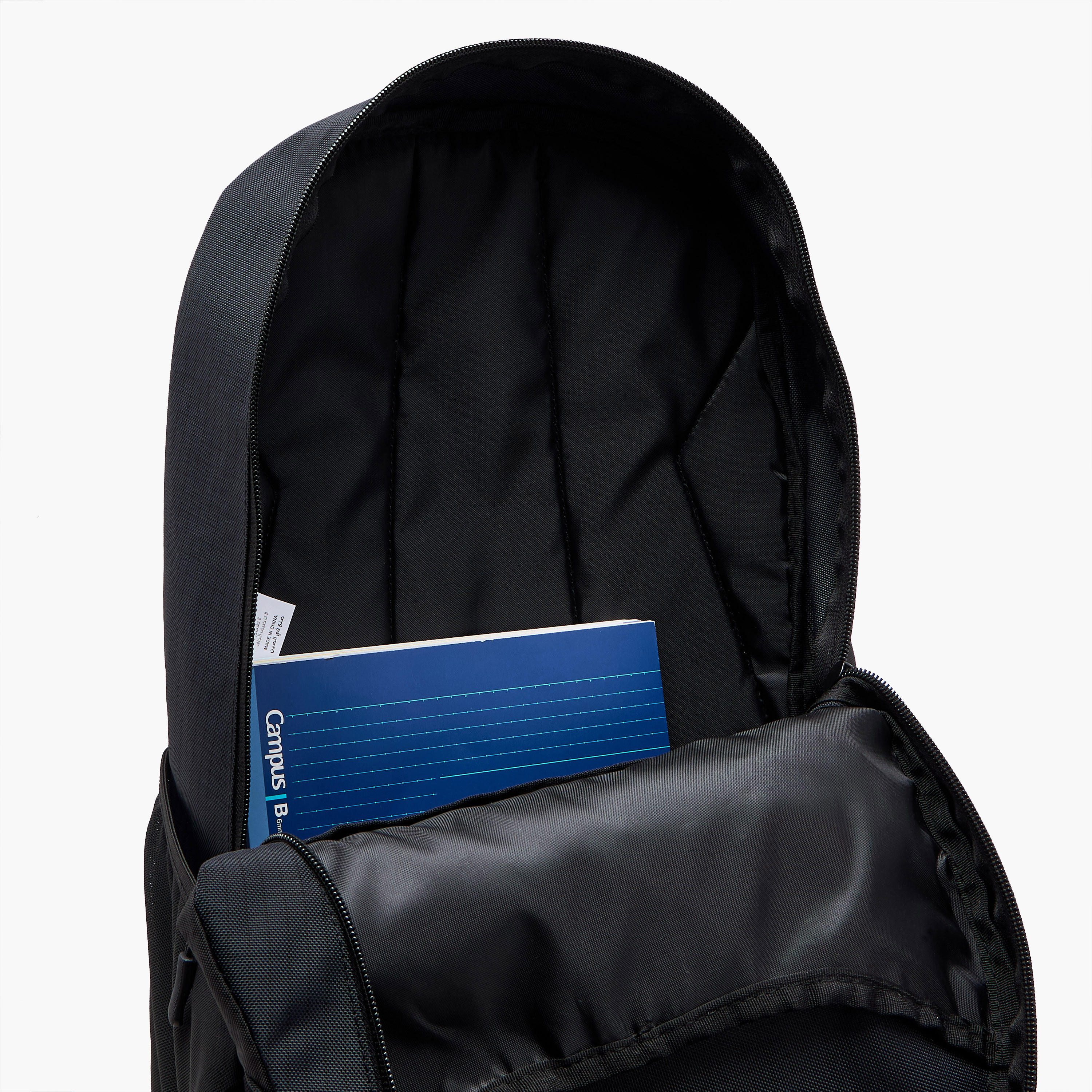 Kappa Logo Print Backpack with Adjustable Straps and Zip Closure - 16x27x46 cm-men-bags-image-9