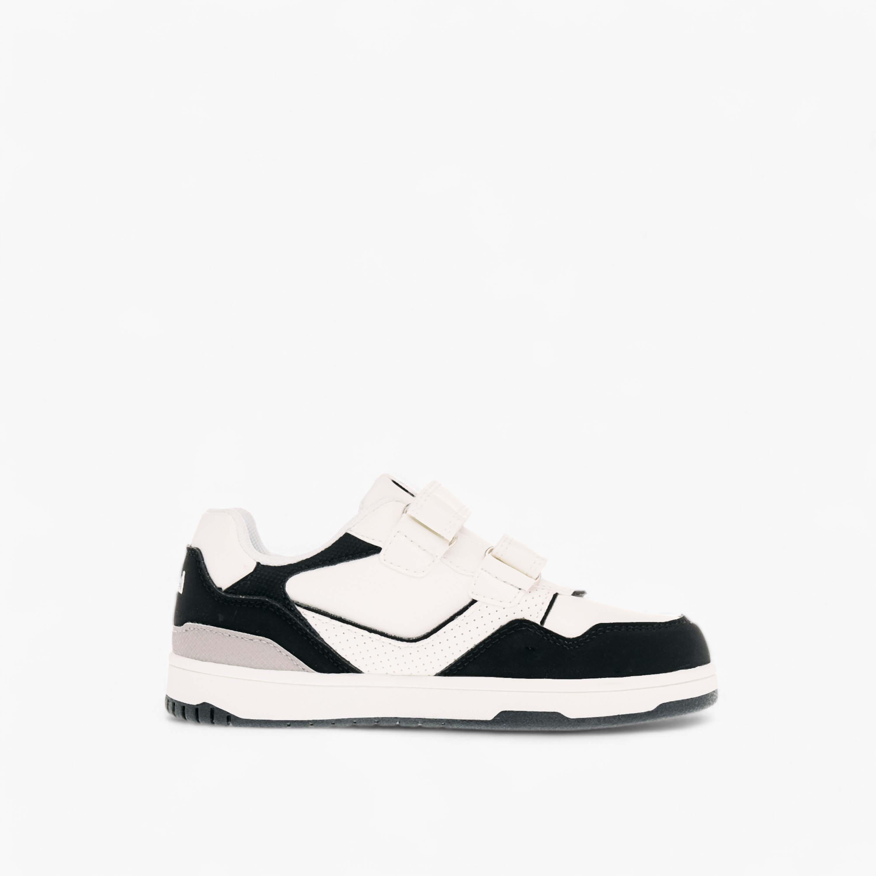 Lee Cooper Kids' Panelled Low Ankle Sneakers with Hook and Loop Closure-boys-shoes-schoolshoes-image-3