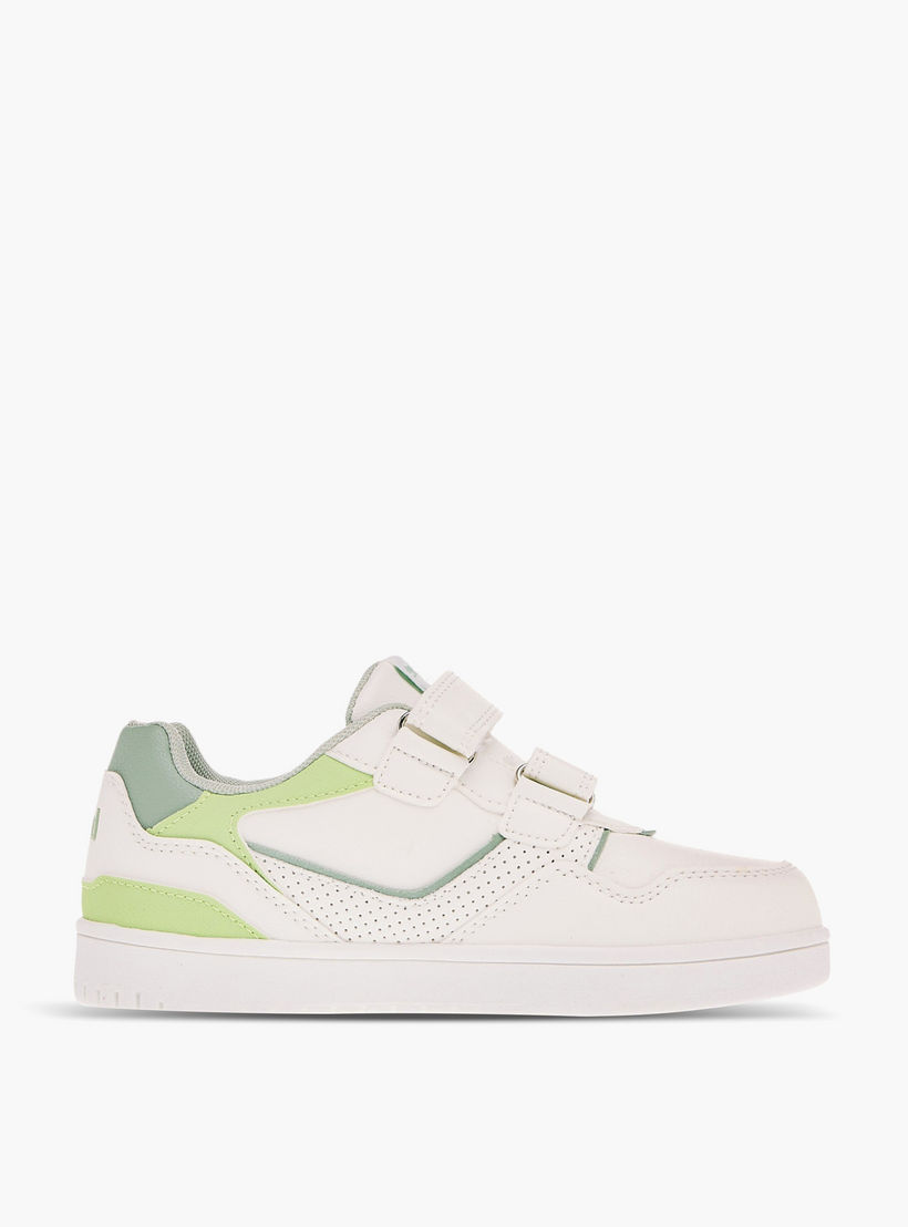 Lee Cooper Kids' Panelled Low Ankle Sneakers with Hook and Loop Closure-boys-shoes-sneakers-image-3