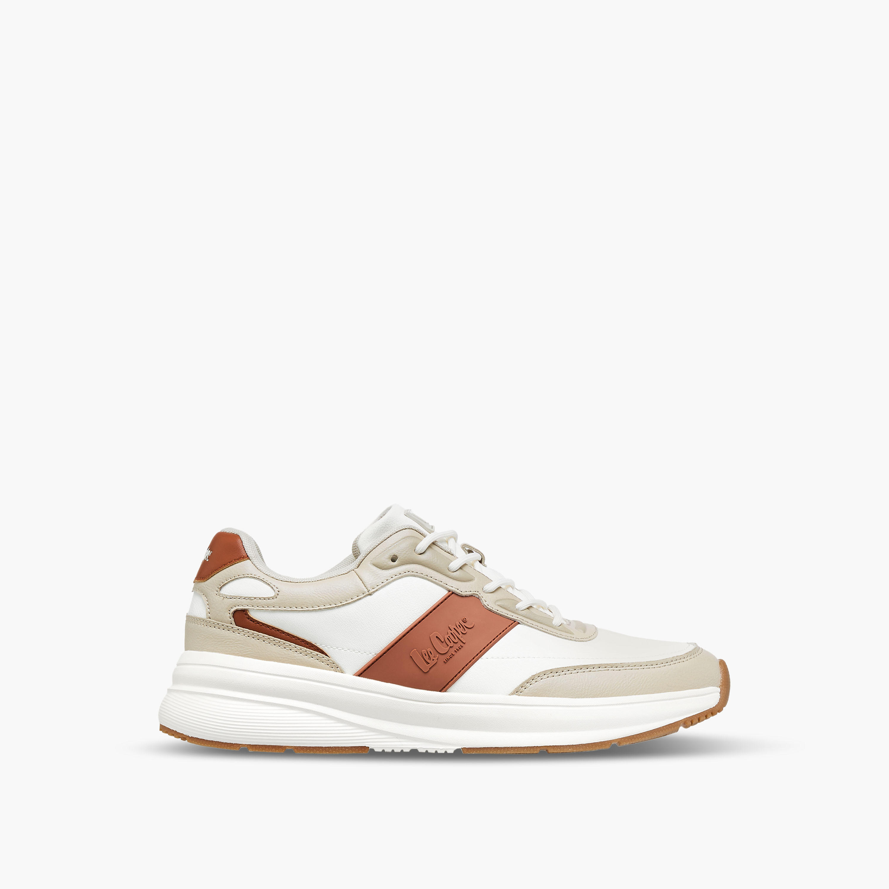 Lee Cooper Men's Panelled Lace-Up Sneakers-men-shoes-sneakers-image-3
