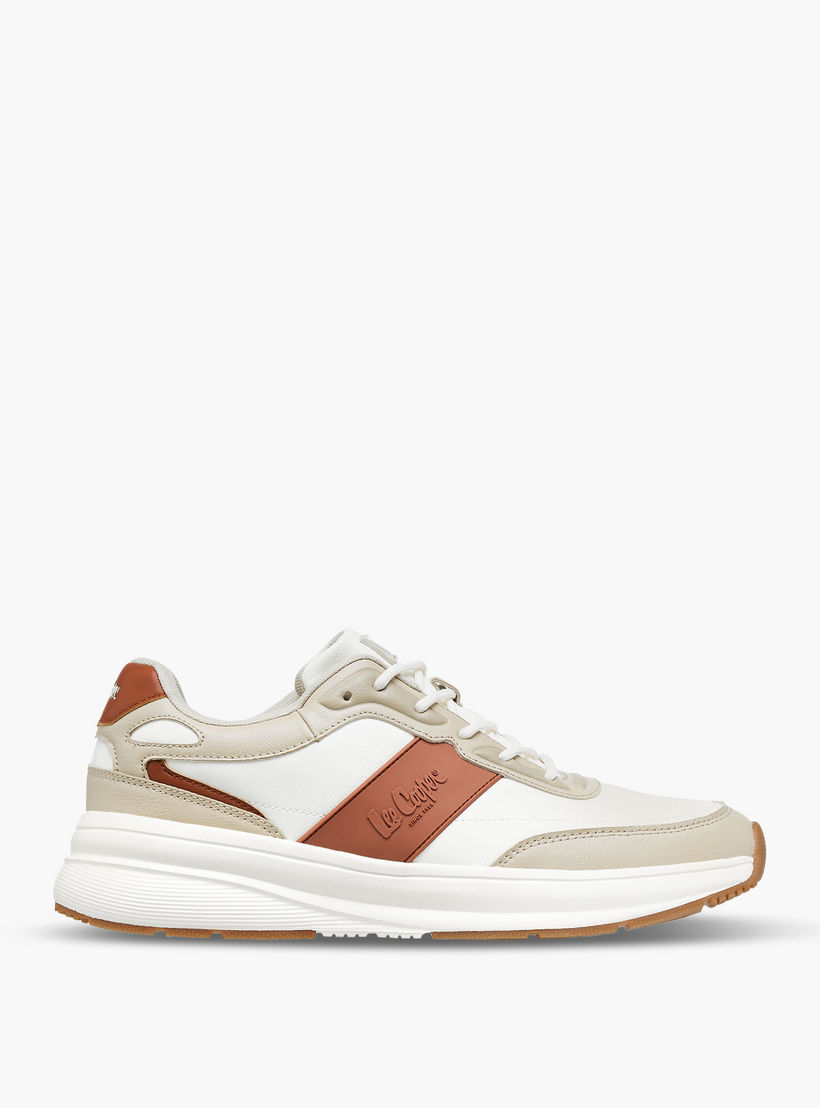 Lee Cooper Men's Panelled Lace-Up Sneakers-men-shoes-sneakers-image-3
