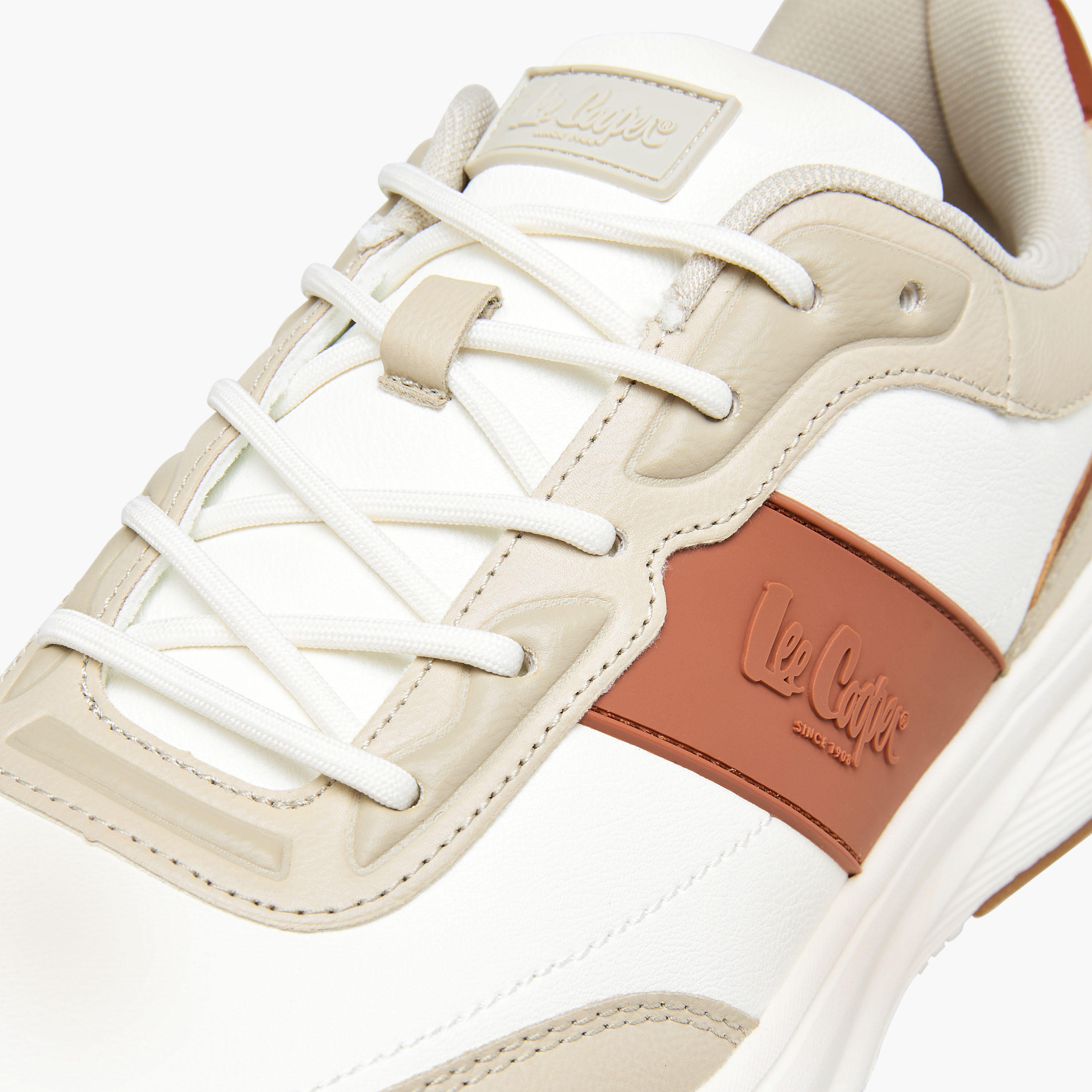 Lee Cooper Men's Panelled Lace-Up Sneakers-men-shoes-sneakers-image-4