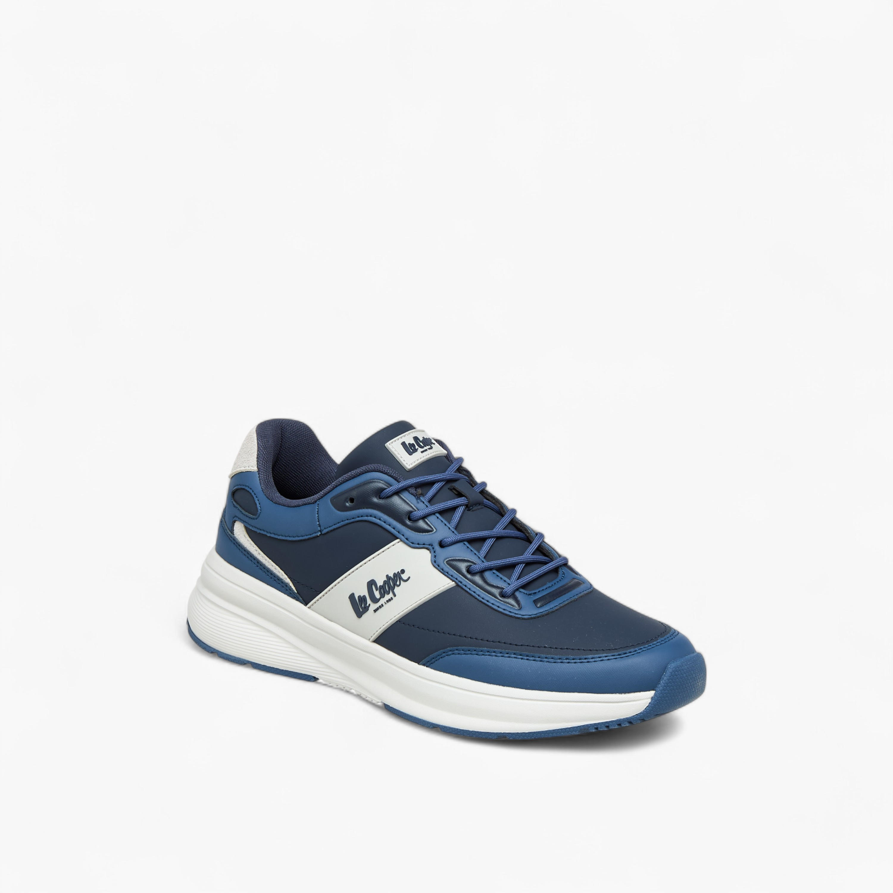 Lee Cooper Men's Panelled Lace-Up Sneakers-men-shoes-sneakers-image-2