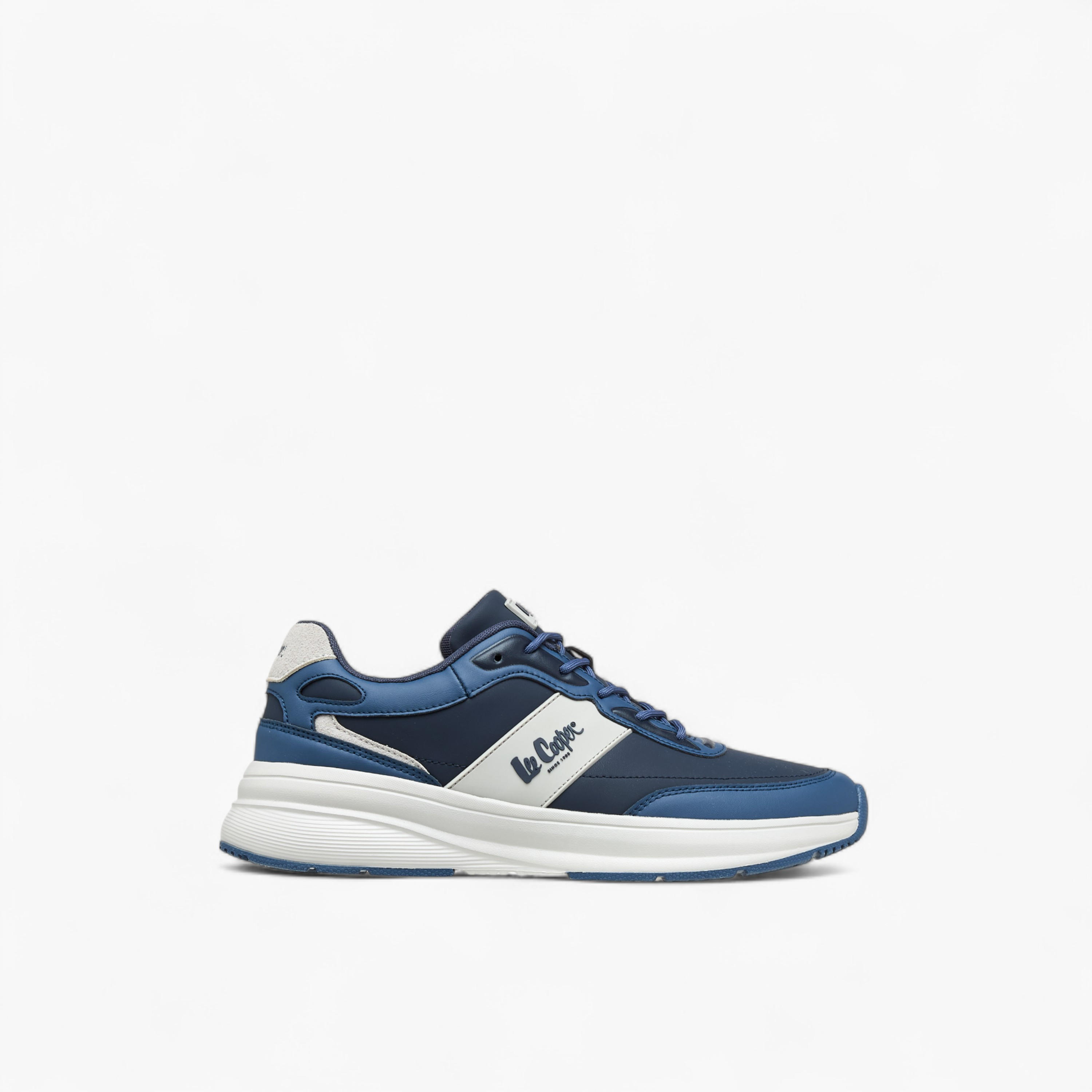 Lee Cooper Men's Panelled Lace-Up Sneakers-men-shoes-sneakers-image-3