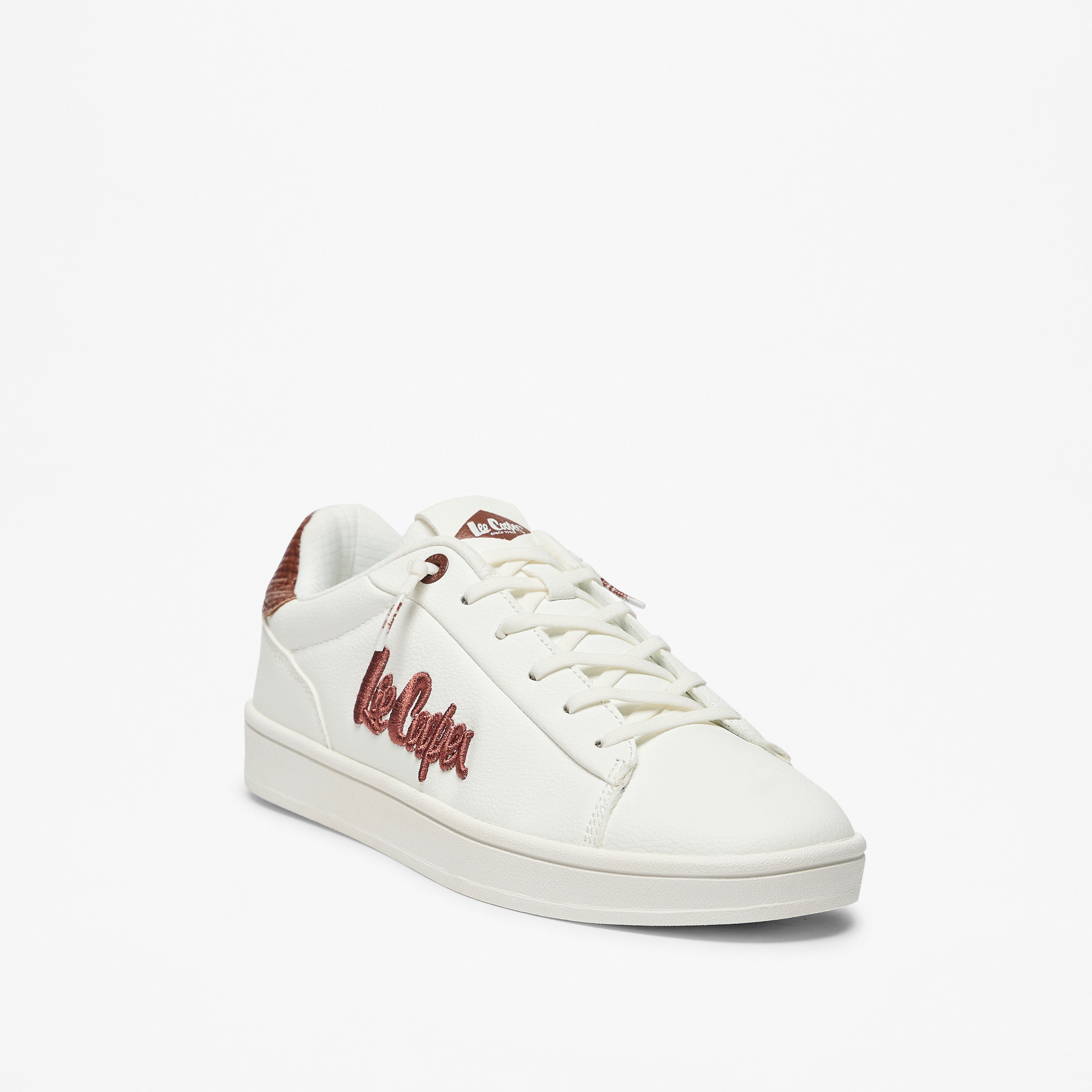 Lee Cooper Women's Logo Embroidered Lace-Up Low Ankle Sneakers-women-shoes-sneakers-image-6