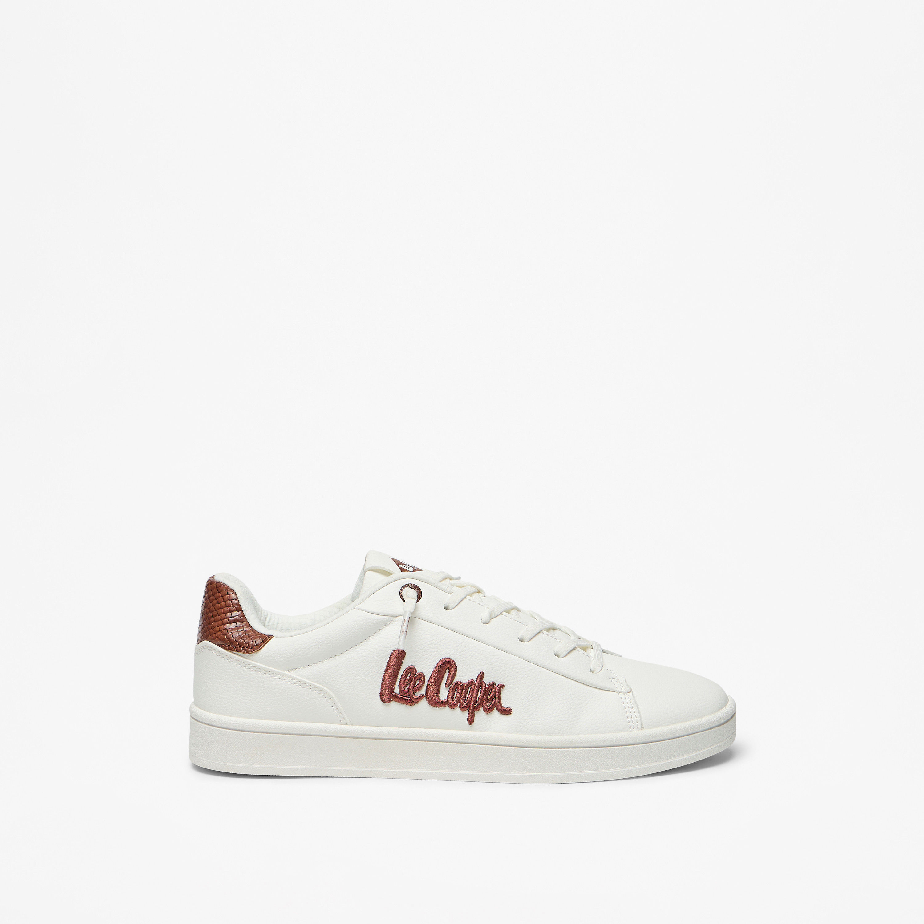 Lee Cooper Women's Logo Embroidered Lace-Up Low Ankle Sneakers-women-shoes-sneakers-image-8