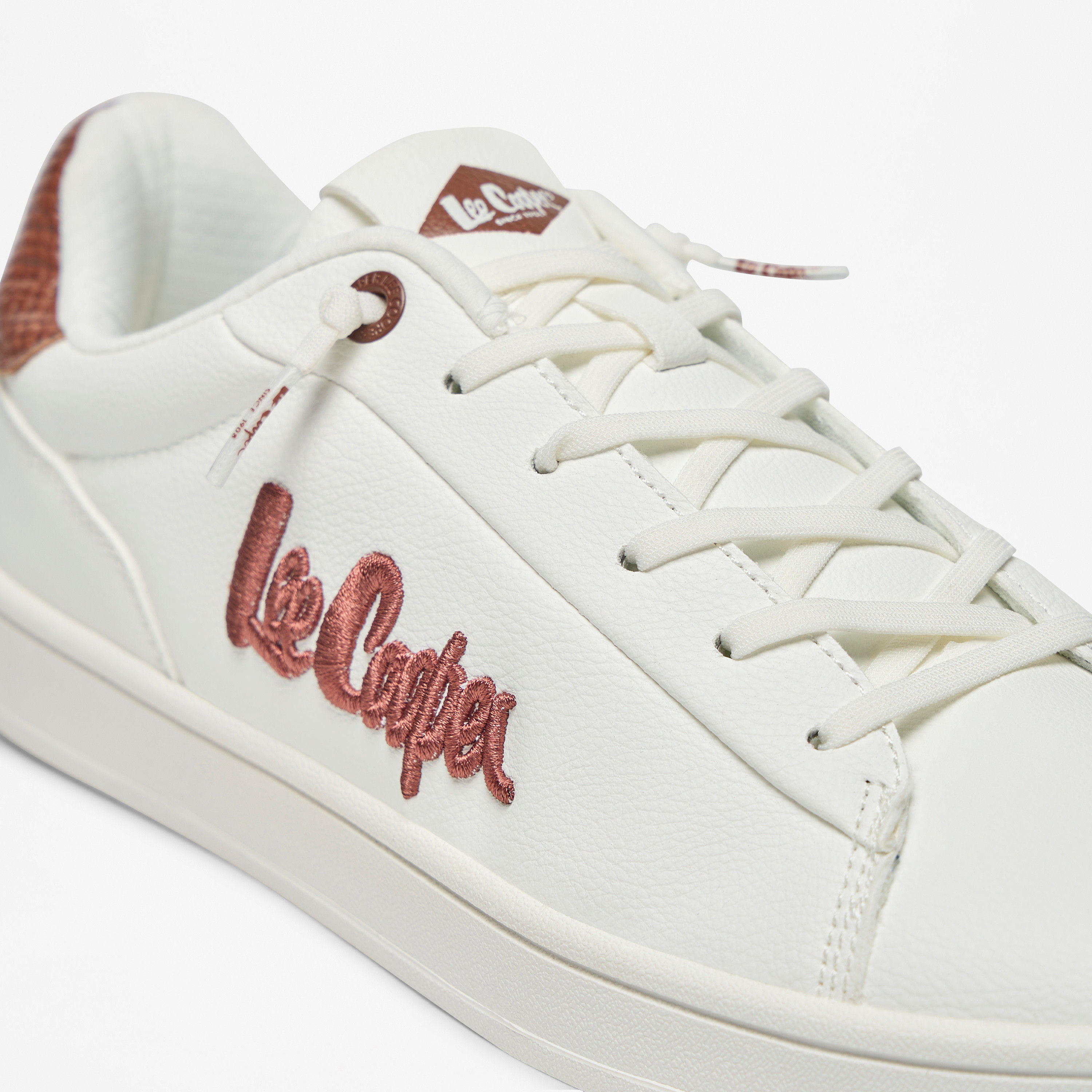 Lee Cooper Women's Logo Embroidered Lace-Up Low Ankle Sneakers-women-shoes-sneakers-image-10