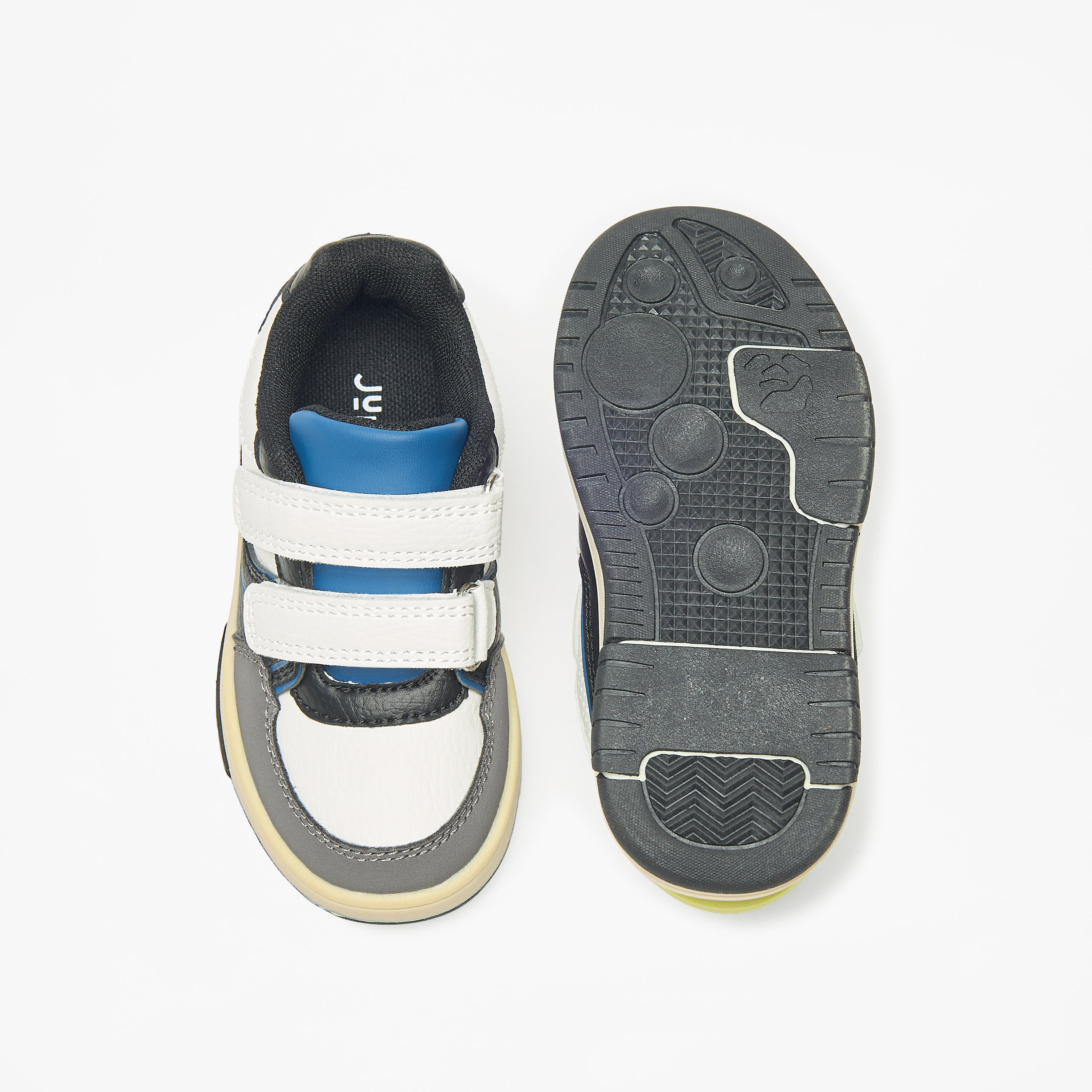 Juniors Colourblock Sneakers with Hook and Loop Closure-boys-shoes-sneakers-image-9