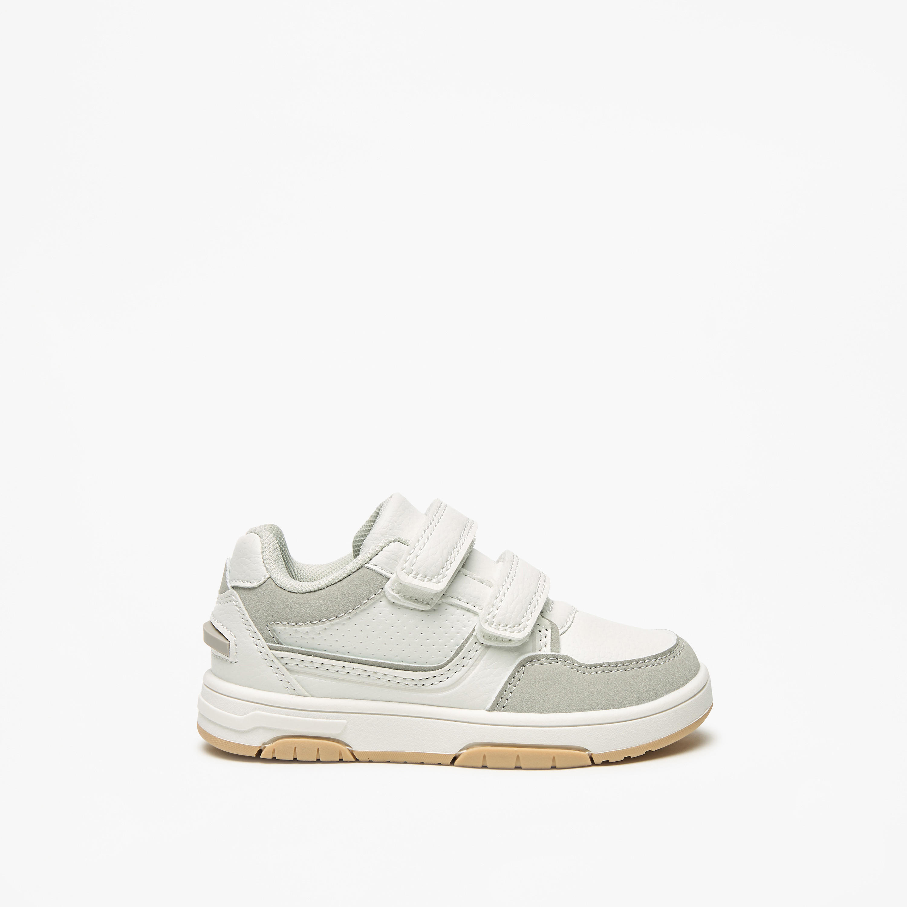 Juniors Colourblock Sneakers with Hook and Loop Closure-boys-shoes-sneakers-image-3