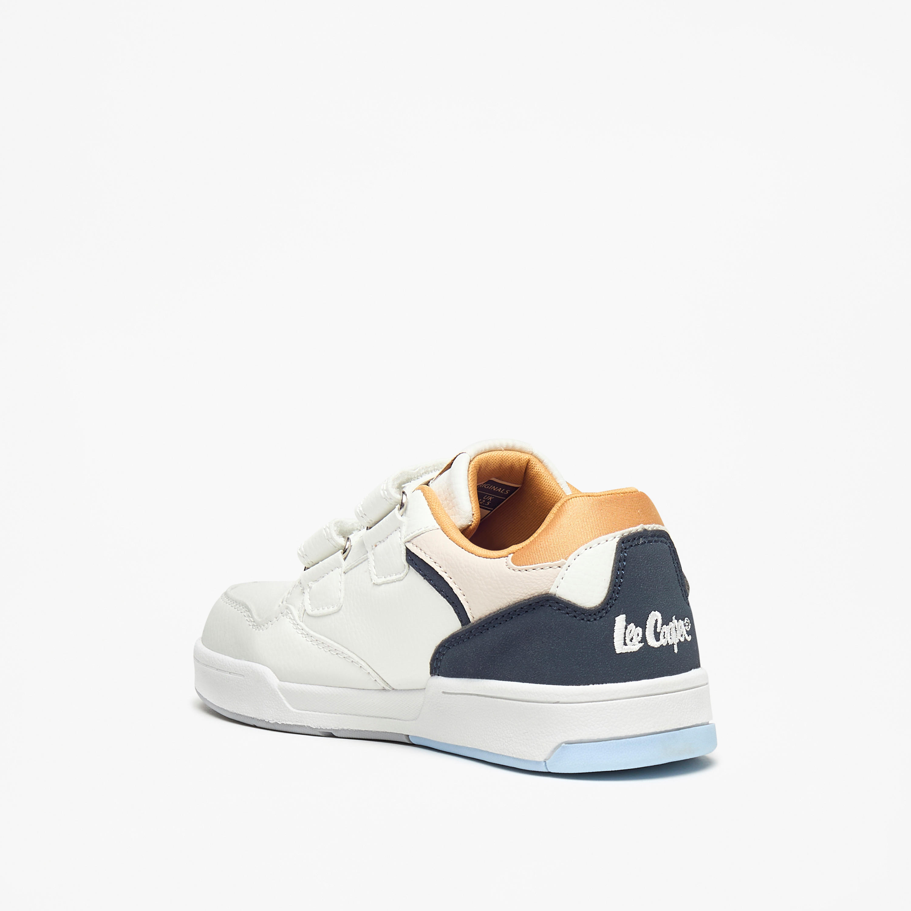 Lee Cooper Kids' Colourblock Sneakers with Hook and Loop Closure-boys-shoes-schoolshoes-image-2