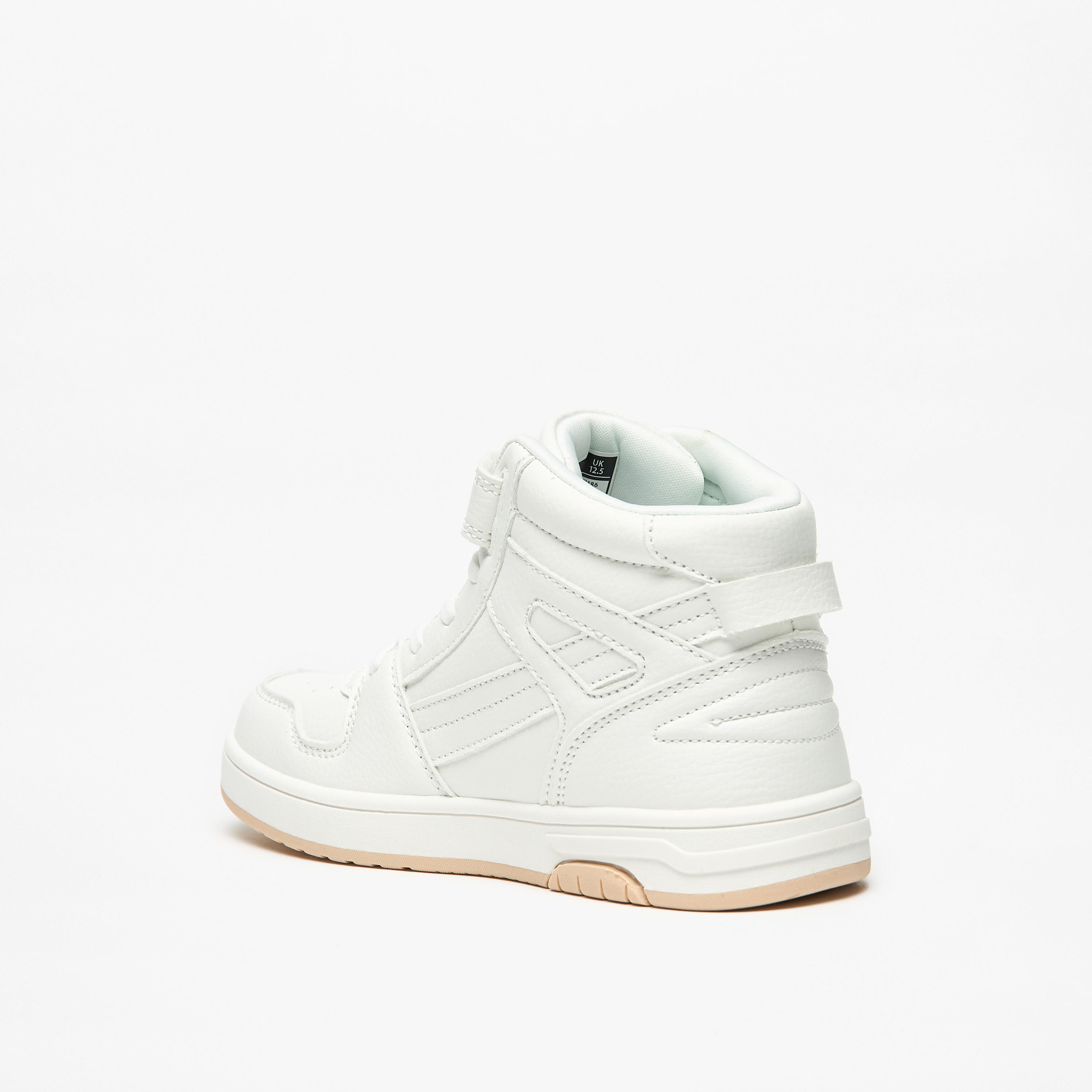 Mister Duchini Kids' Panelled Sneakers with Hook and Loop Closure-boys-shoes-sneakers-image-2