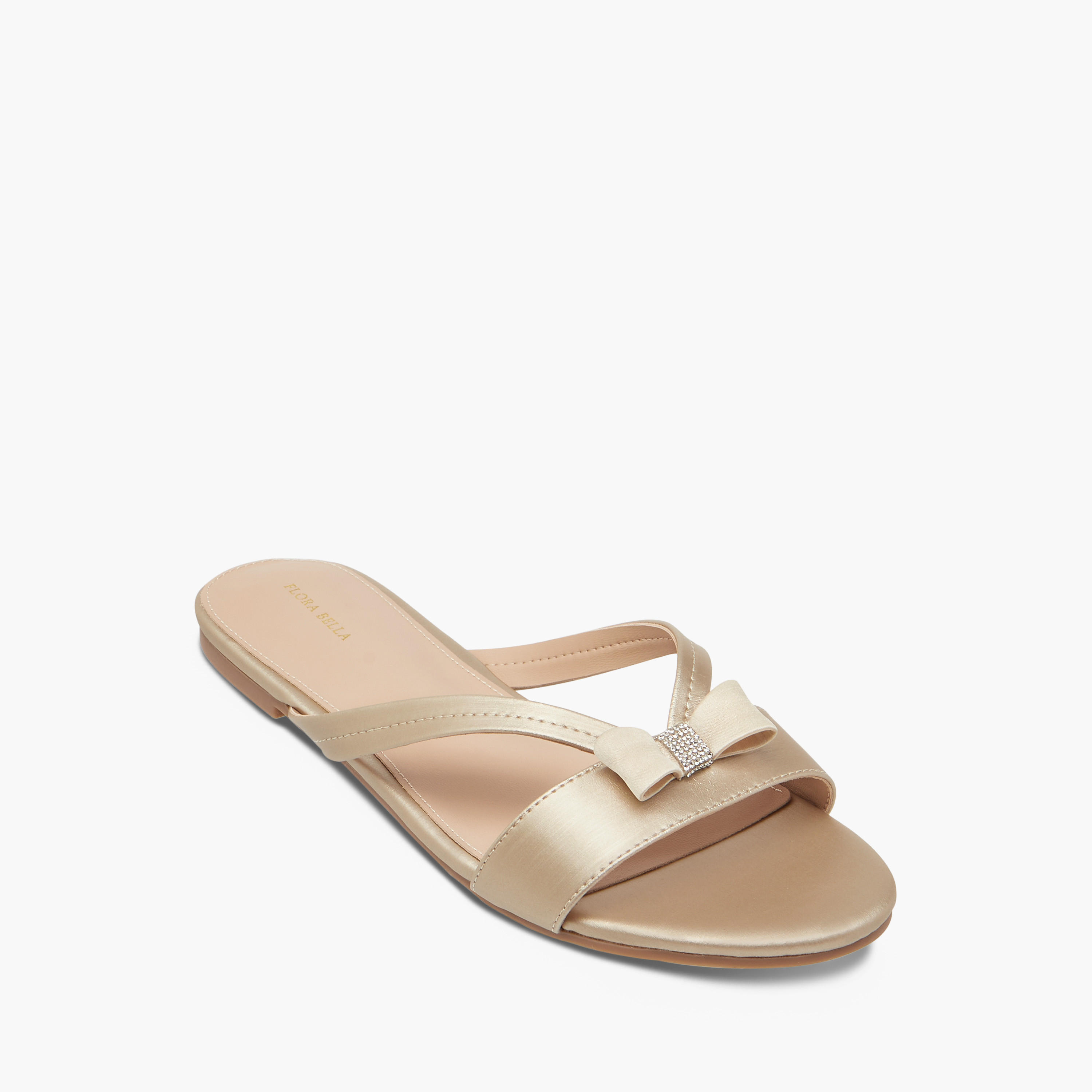 Flora Bella Bow Accent Slip-On Sandals-women-shoes-flats-sandals-image-2