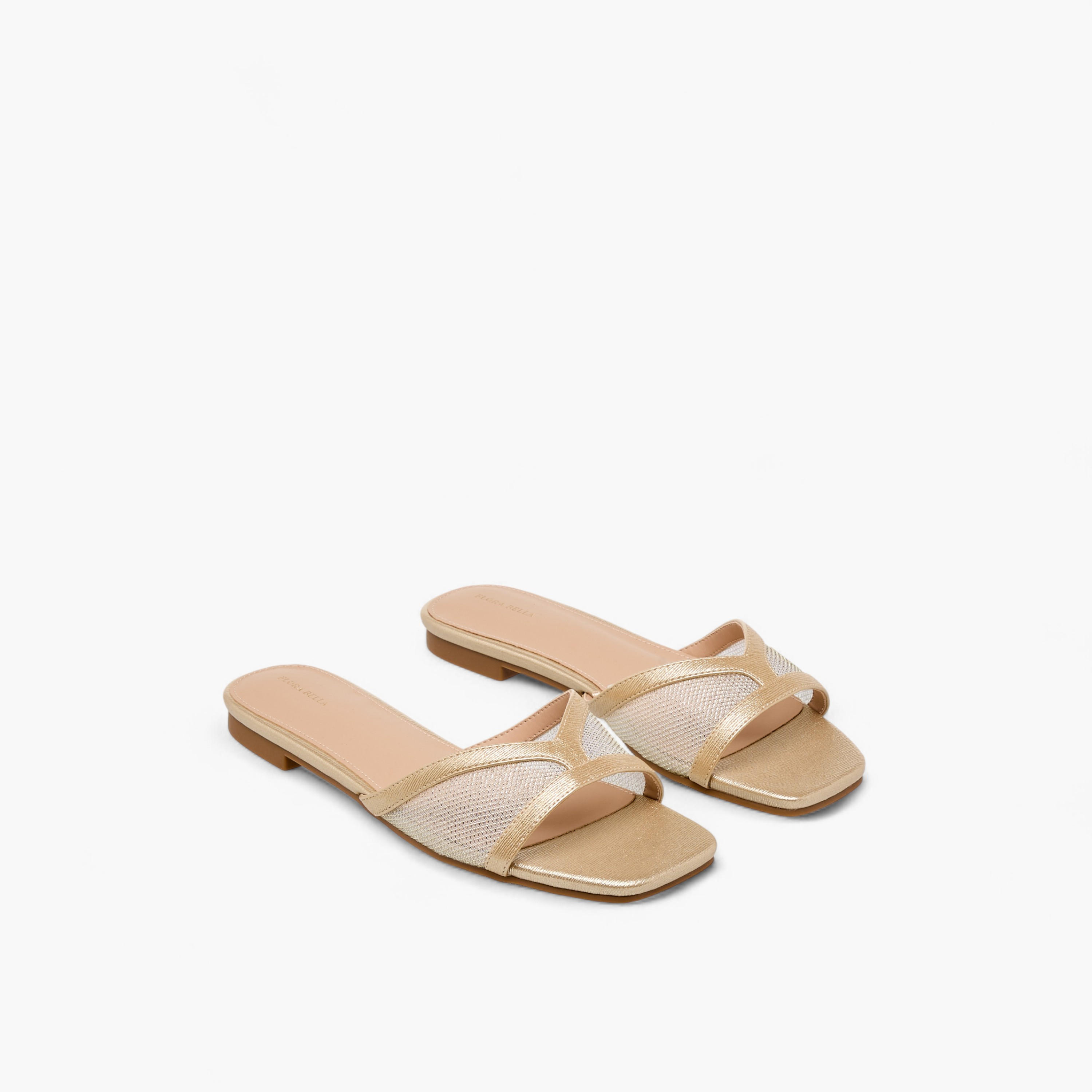 Flora Bella Women Mesh Panel Slide Sandals-women-shoes-flats-sandals-image-1