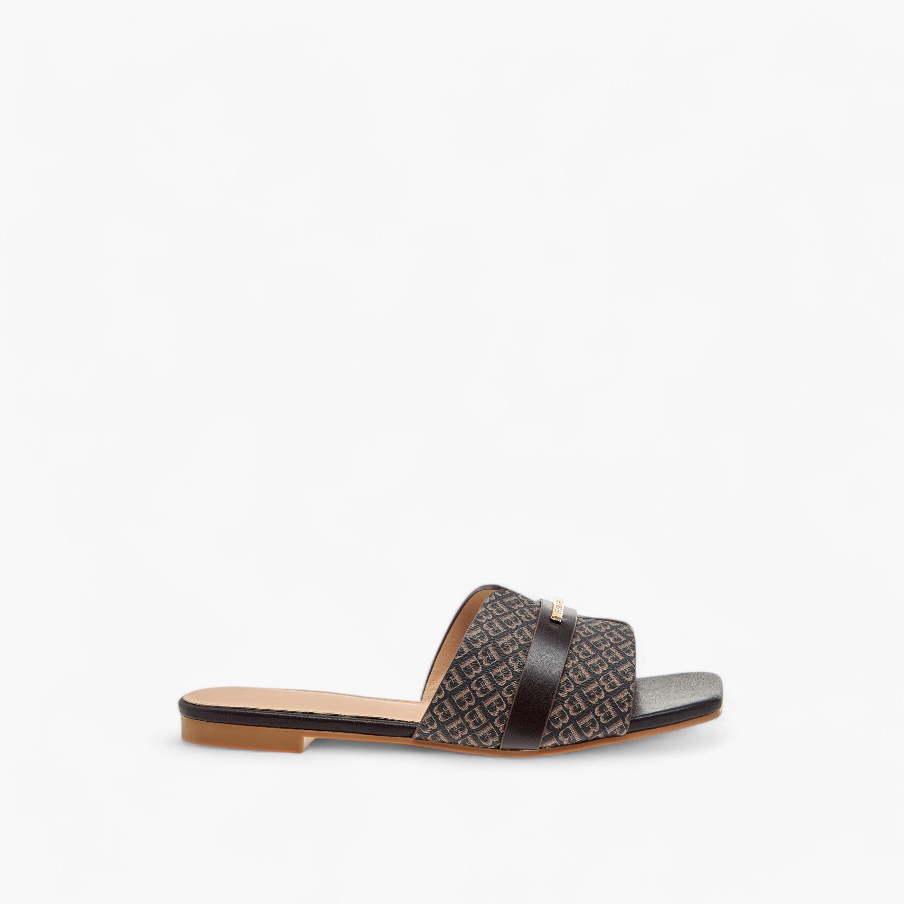 Flora Bella Monogram Print Slip-On Sandals-women-shoes-flats-sandals-image-2