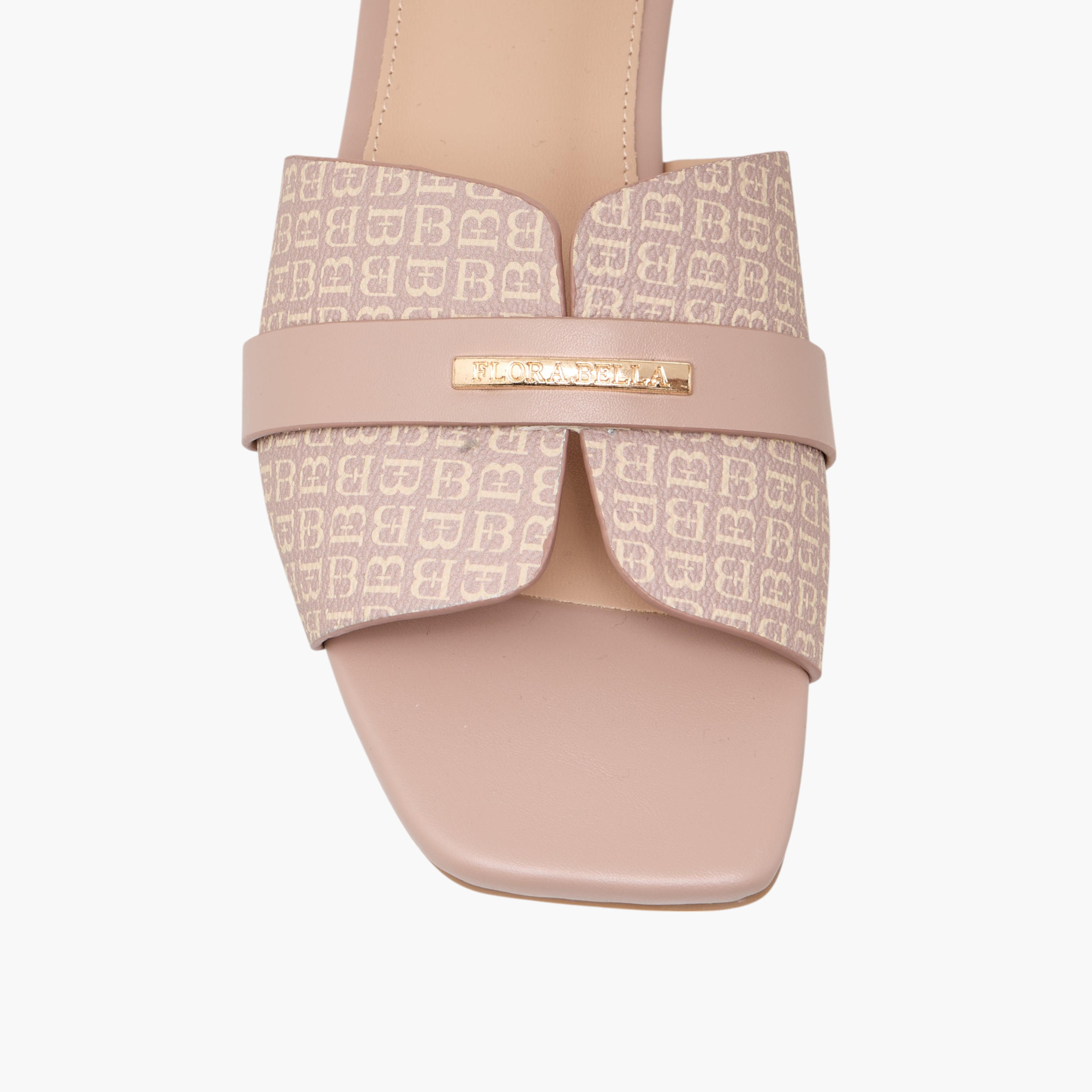 Flora Bella Monogram Print Slip-On Flat Sandals-women-shoes-flats-sandals-image-4