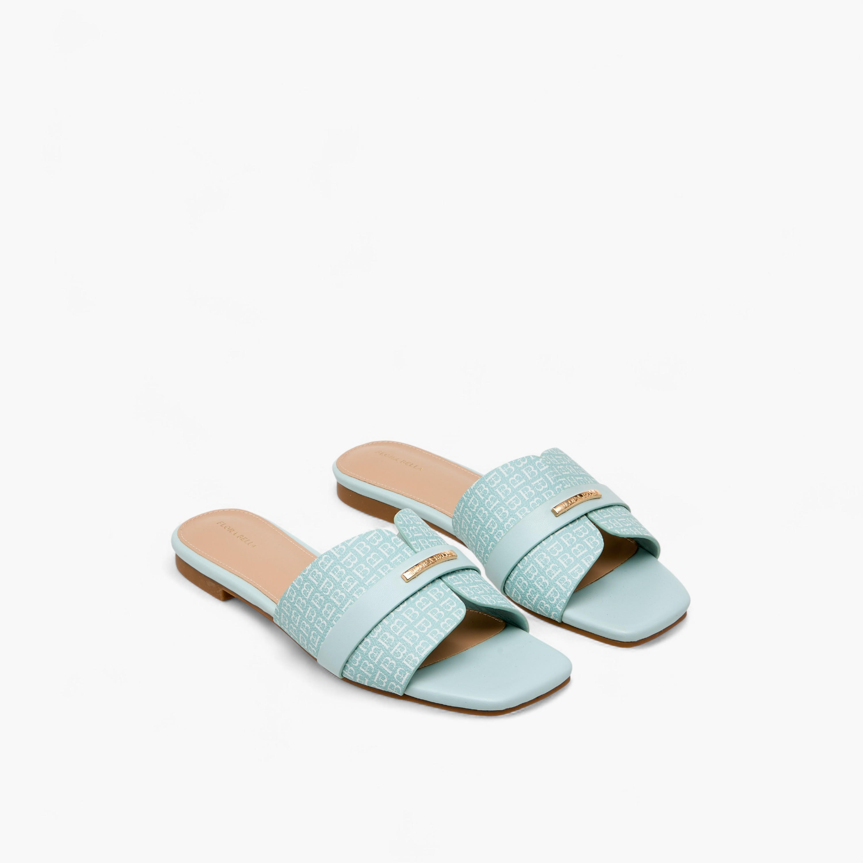 Flora Bella Women Monogram Print Sandals-women-shoes-flats-sandals-image-1