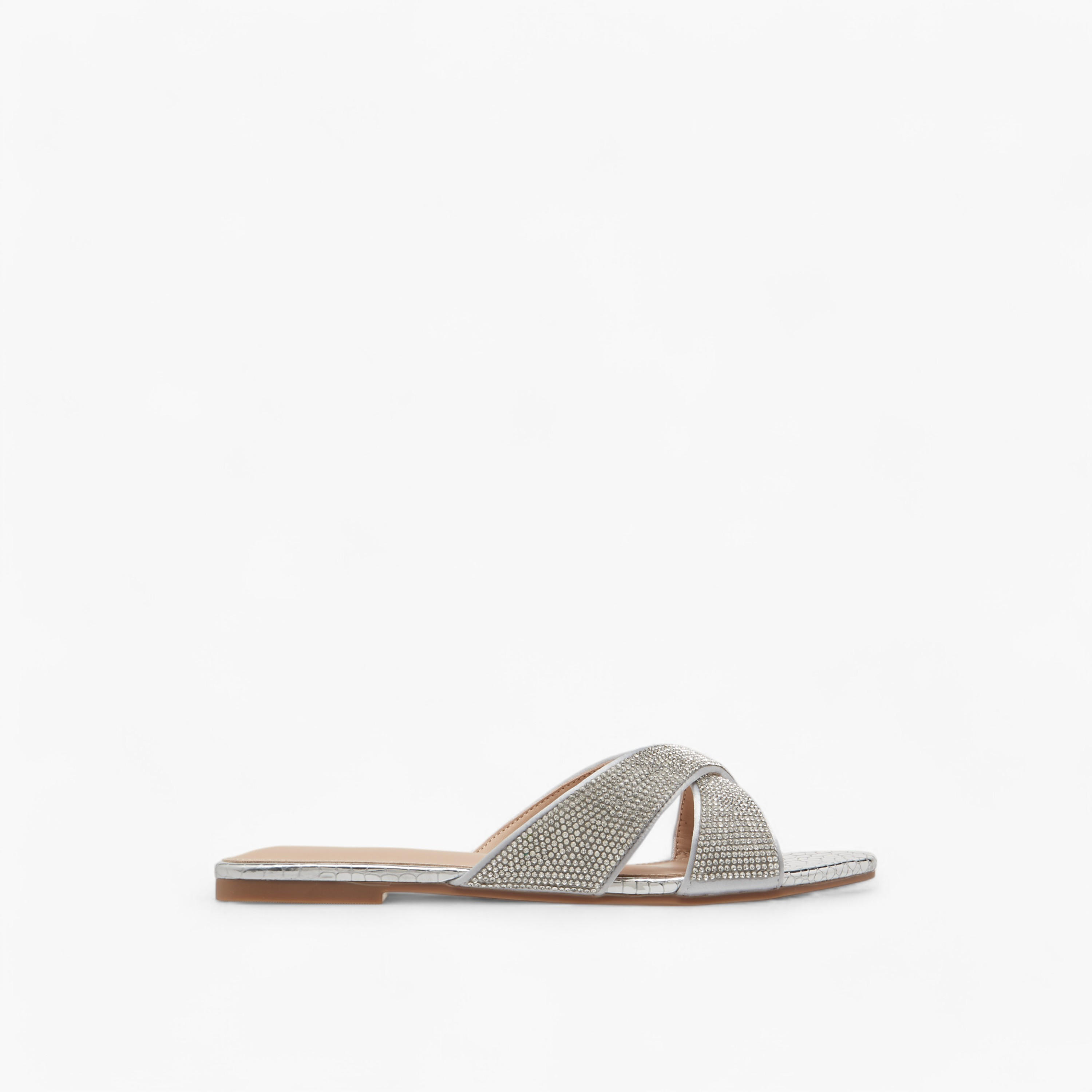 صندل مسطّح مزيّن سهل الارتداء بحزام متقاطع من فلورا بيلا-women-shoes-flats-sandals-image-3