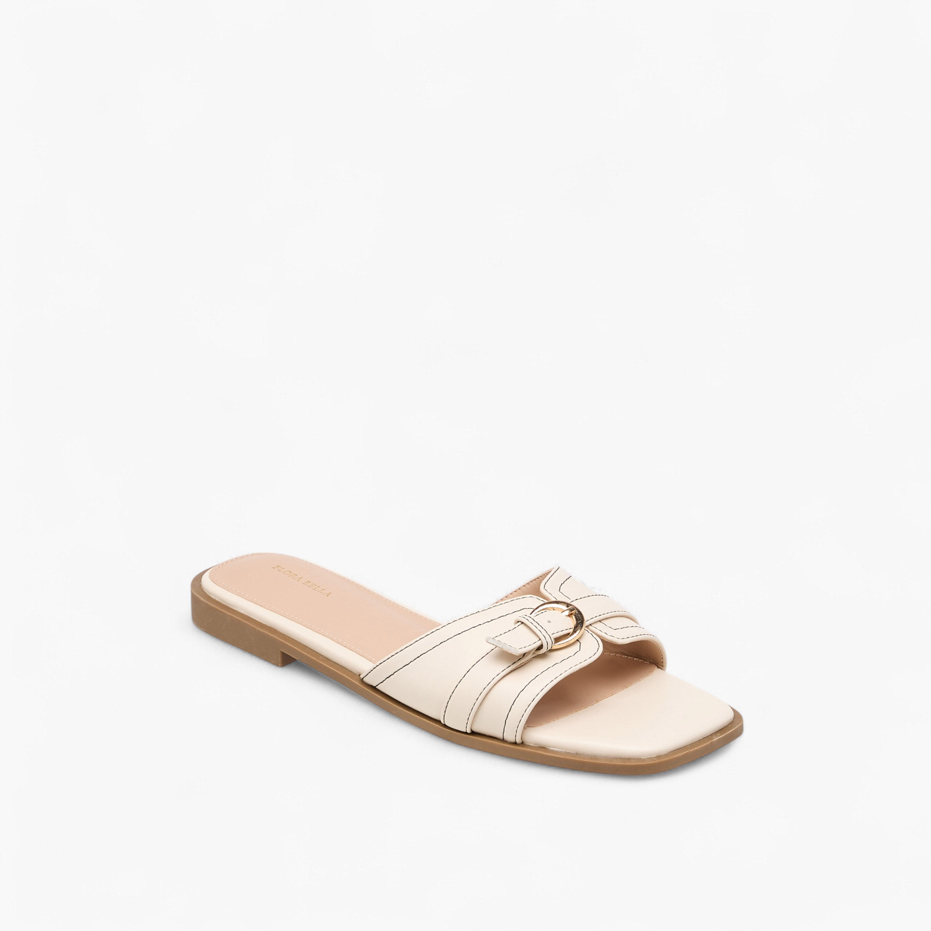 Flora Bella Buckle Accent Slip-On Flat Sandals-women-shoes-flats-sandals-image-2