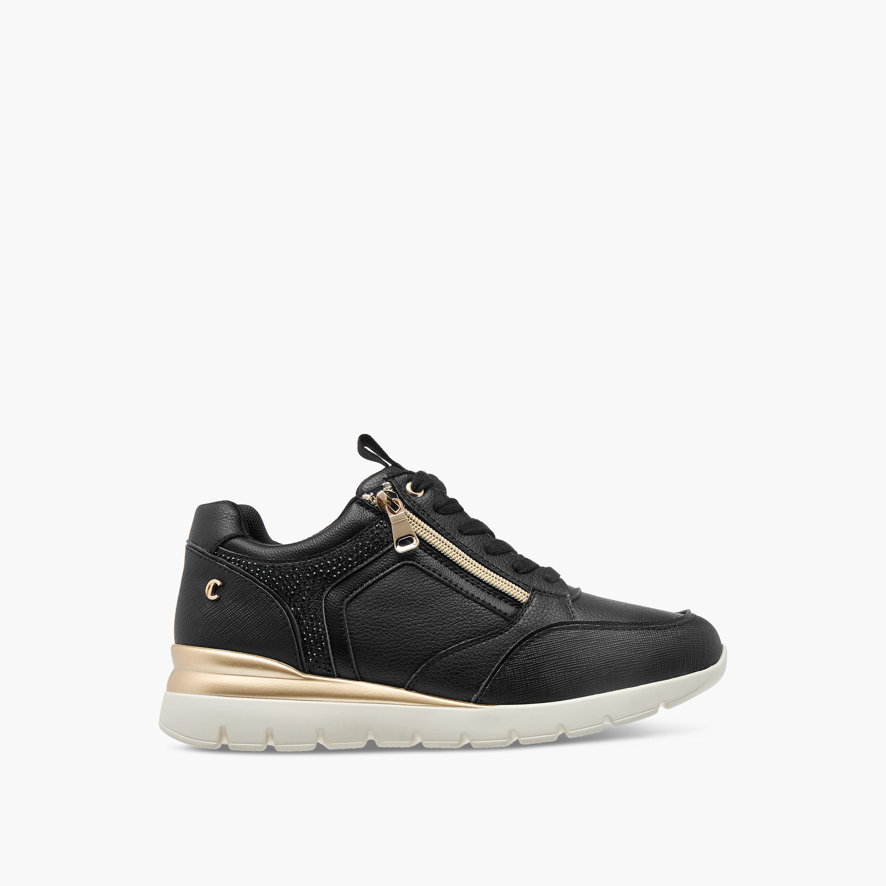 حذاء سنيكرز مريح بكعب ويدج ورباط إغلاق من لو كونفورت-women-shoes-sneakers-image-3