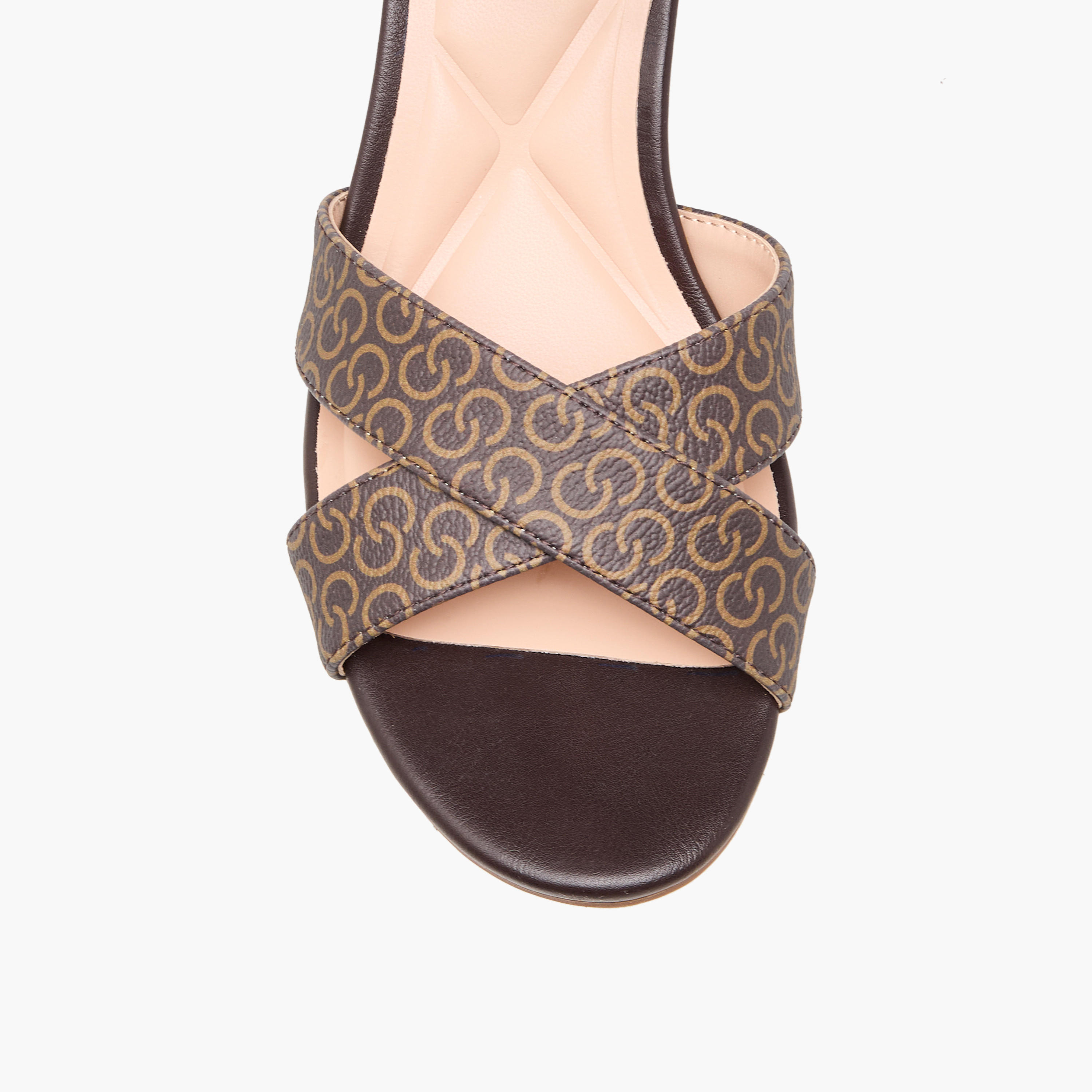 Celeste Women Monogram Print Block Heel Sandals-women-shoes-sandals-heeled-image-4
