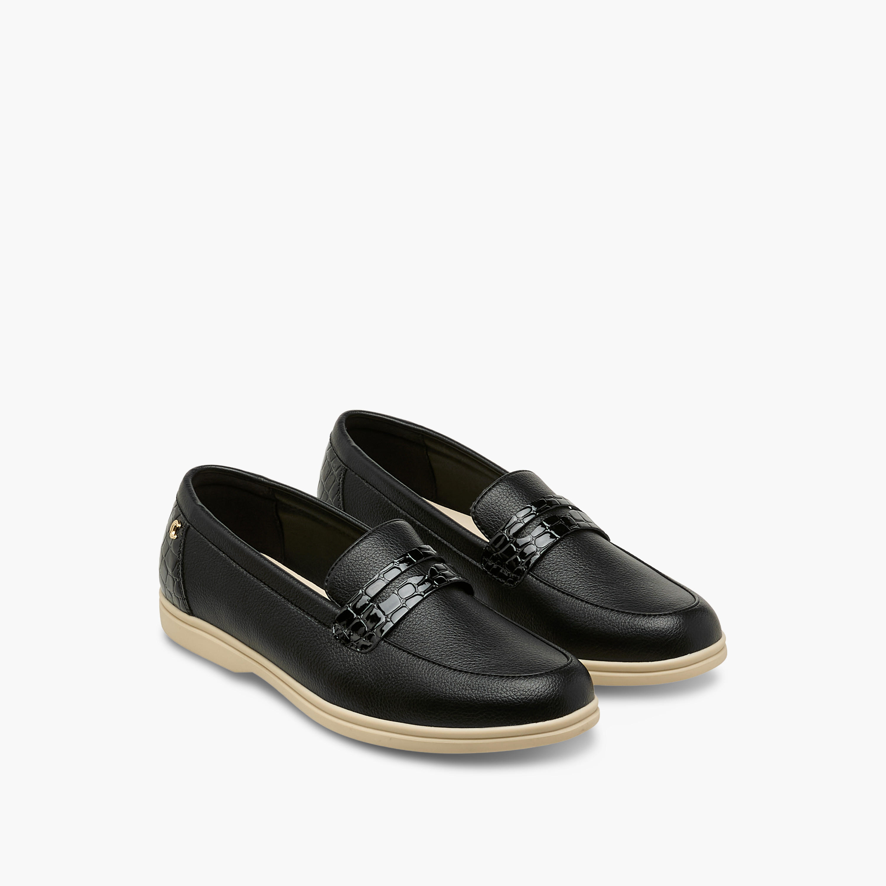 Le Confort Women Textured Loafers-women-shoes-loafersandmoccasins-image-1