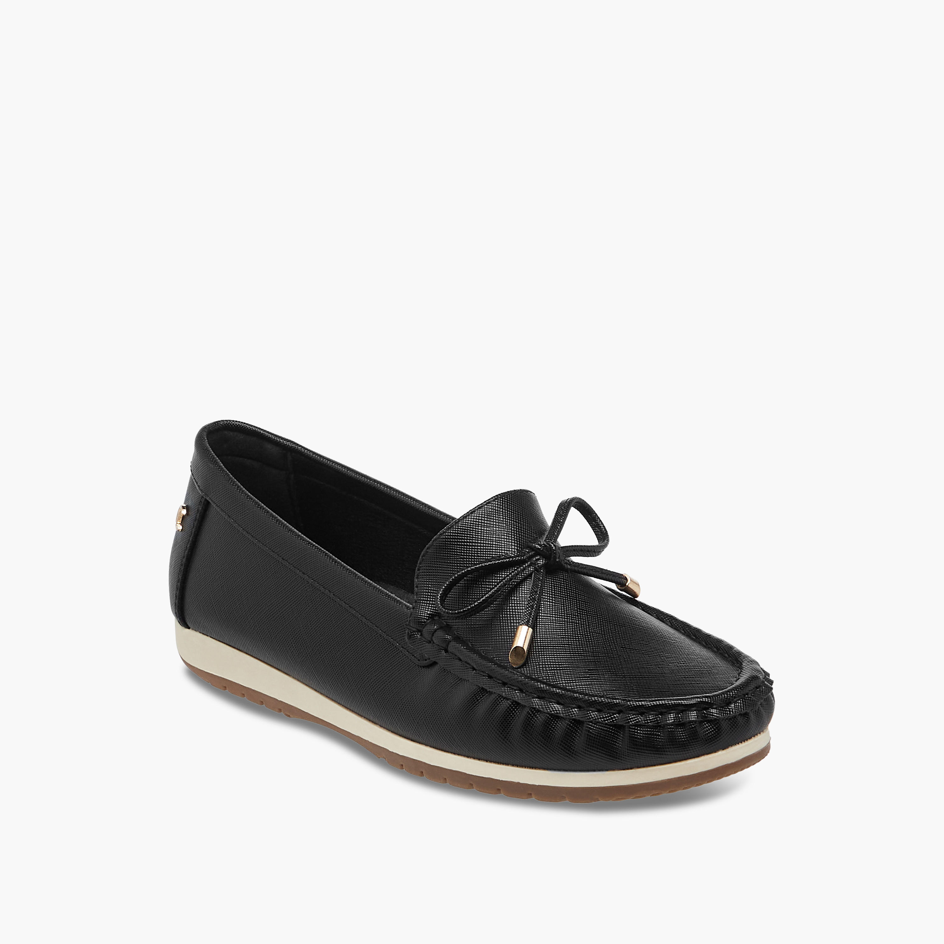 Le Confort Bow Detail Slip-On Comfort Moccasins-women-shoes-loafersandmoccasins-image-2